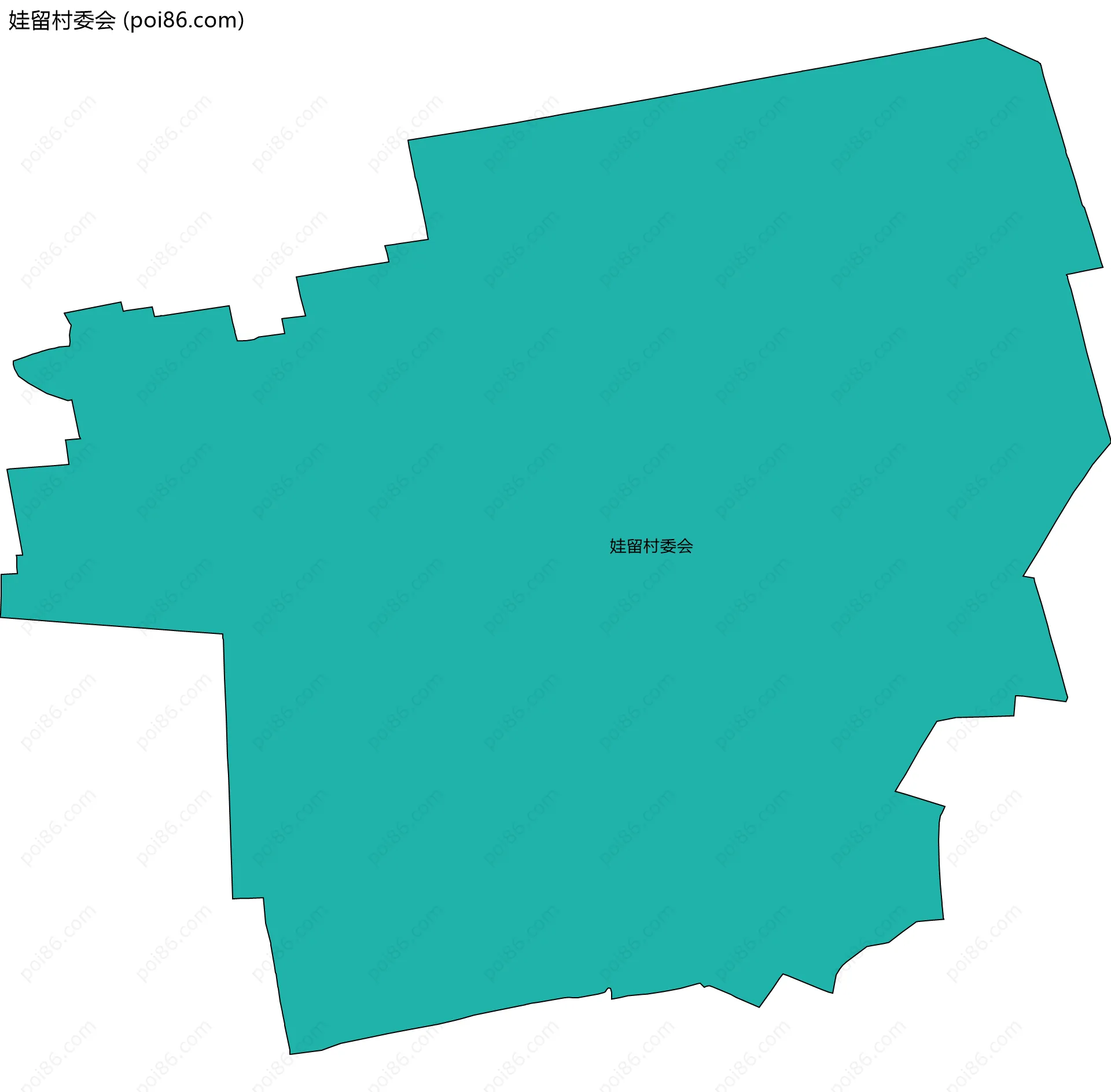 娃留村委会边界地图