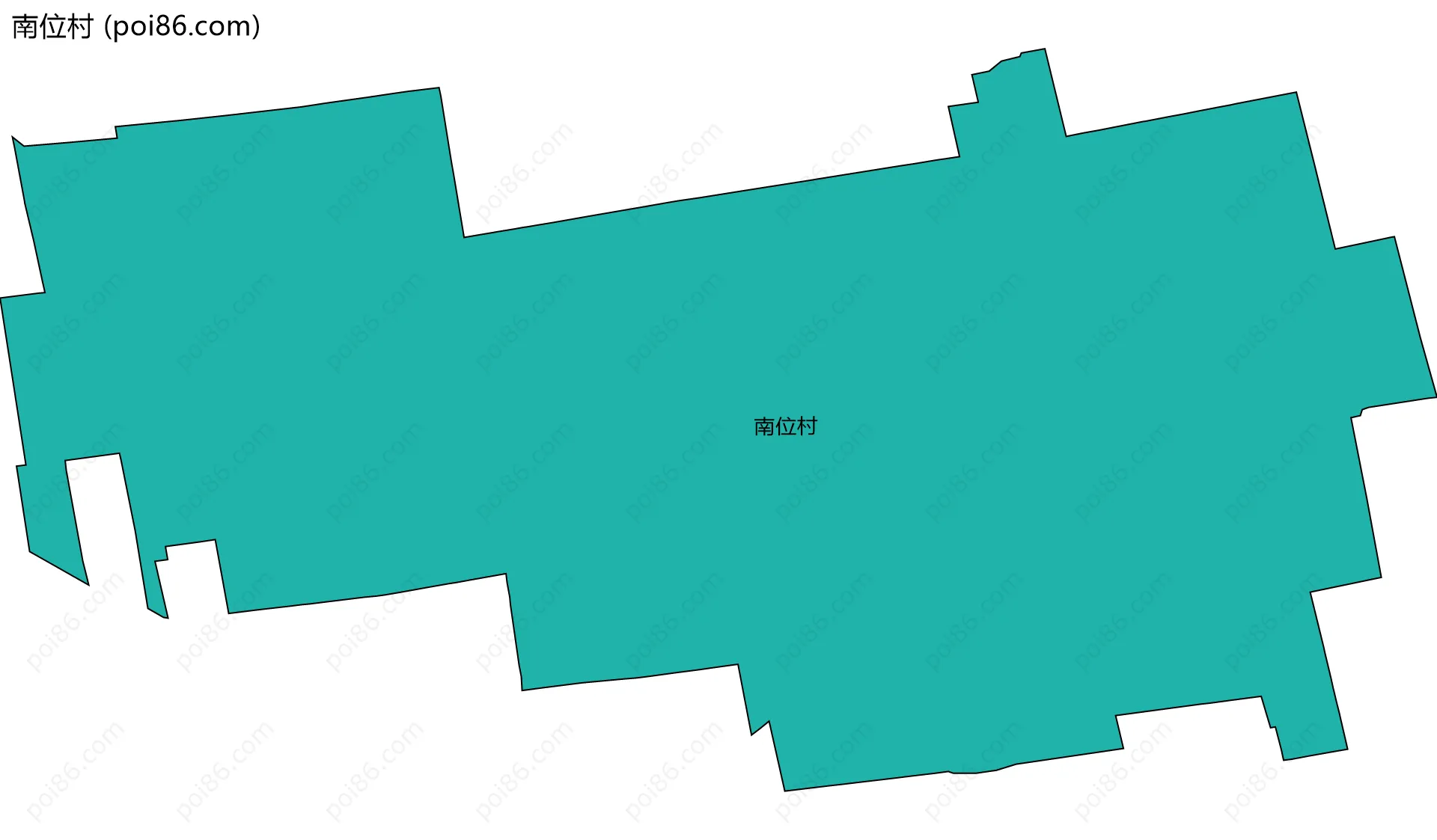 南位村边界地图