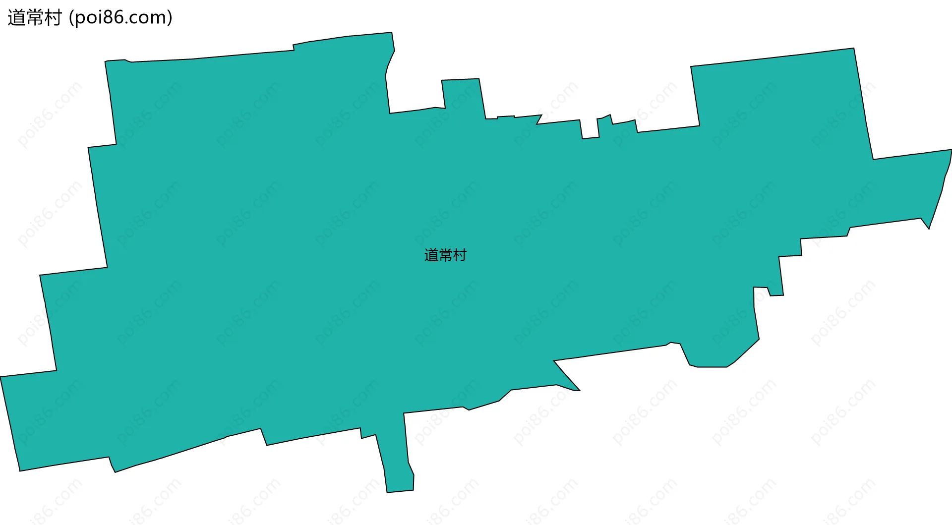 道常村边界地图