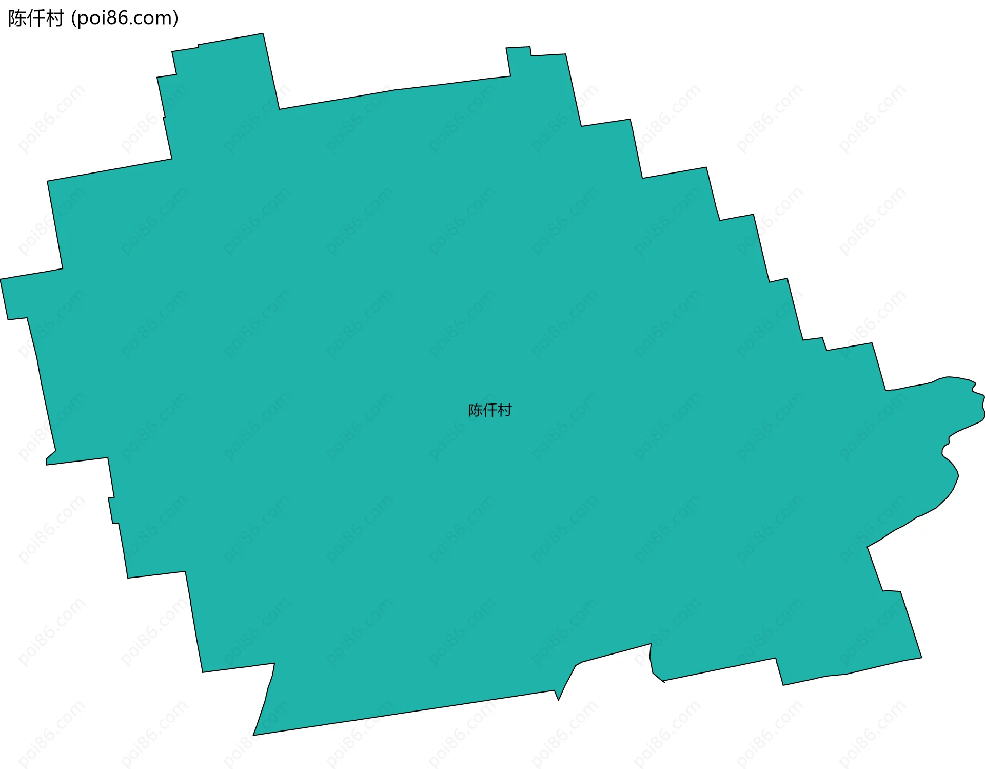 陈仟村边界地图