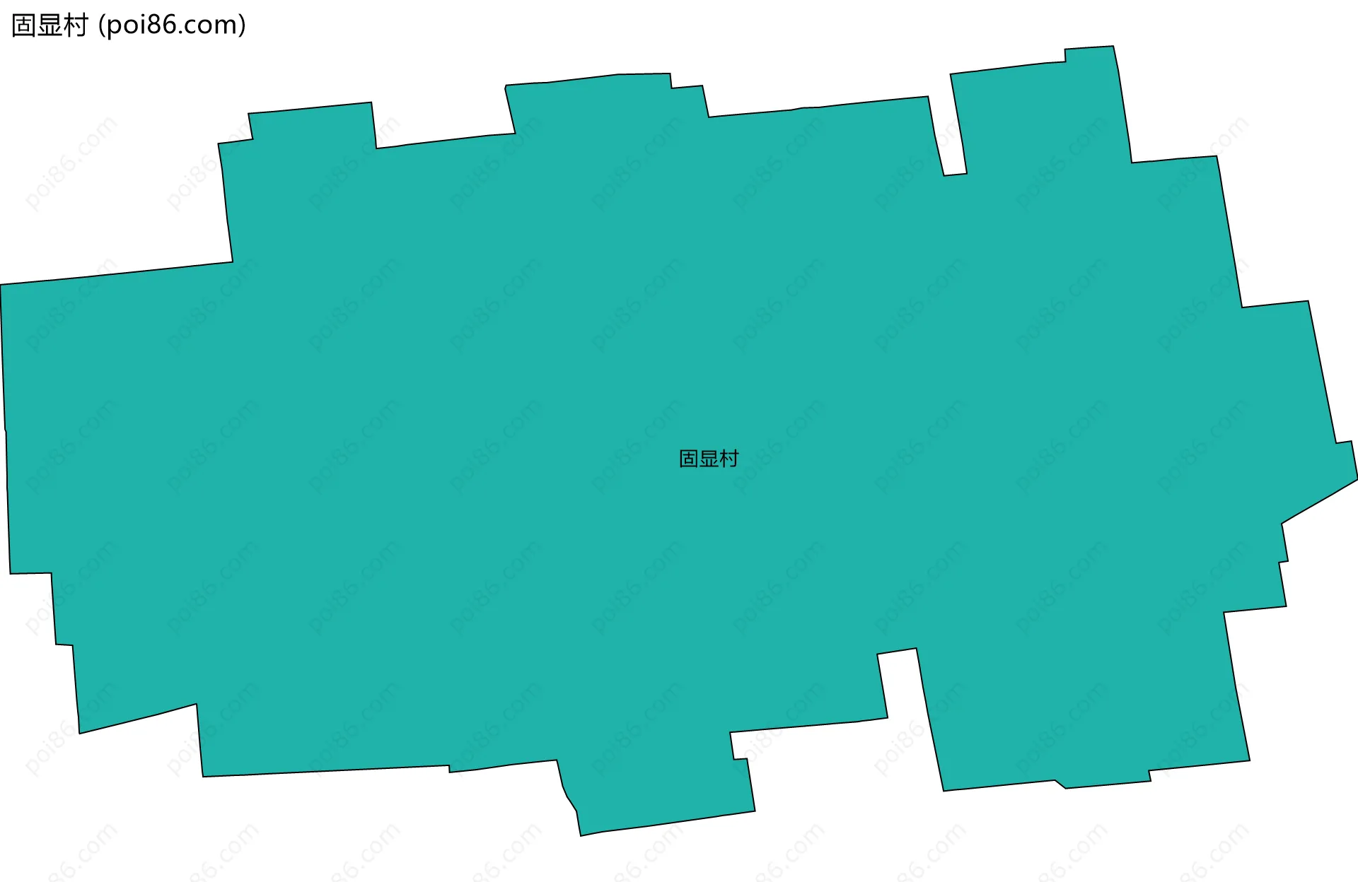固显村边界地图