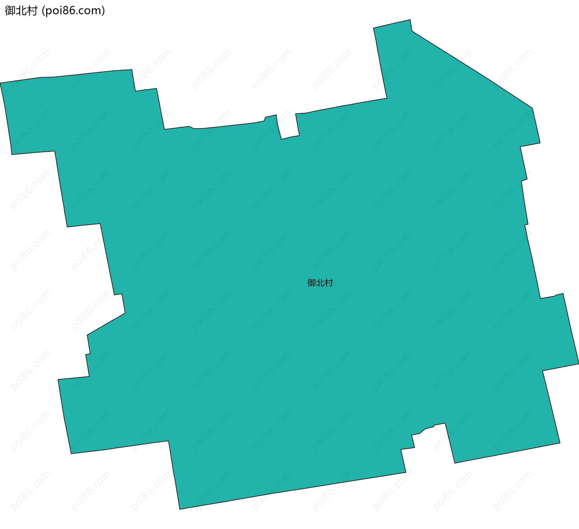 御北村边界地图