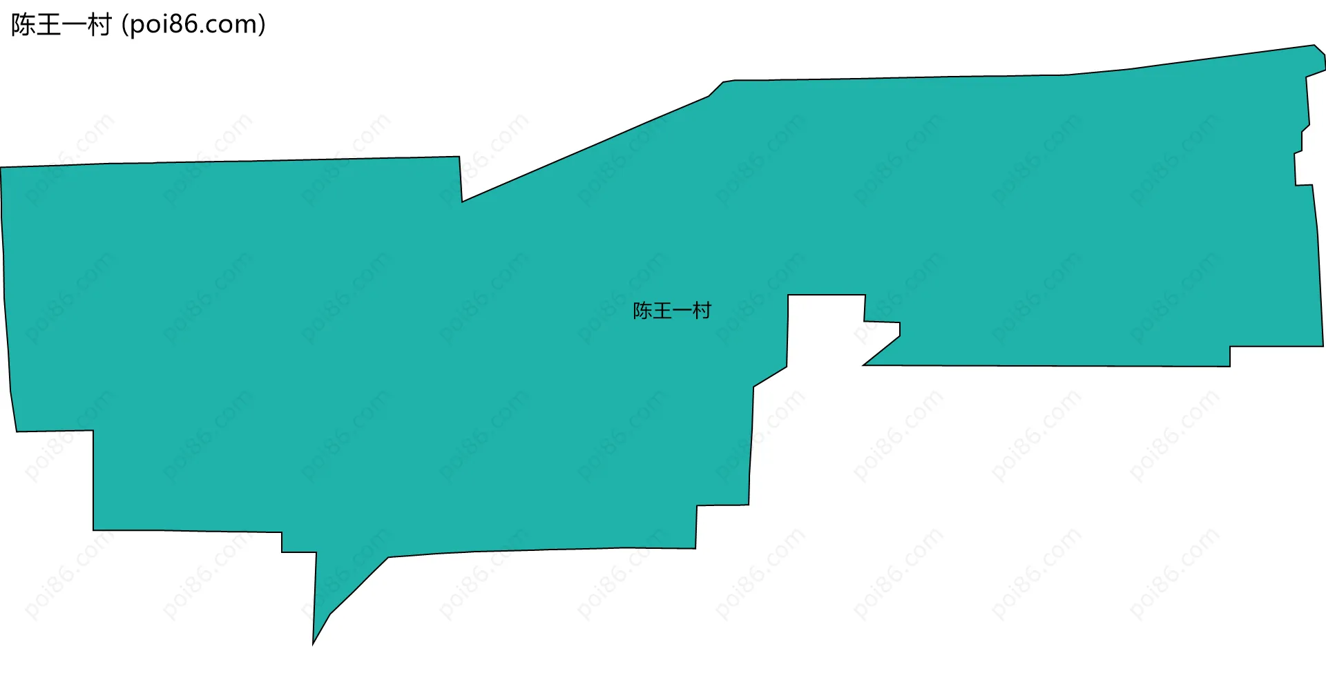 陈王一村边界地图