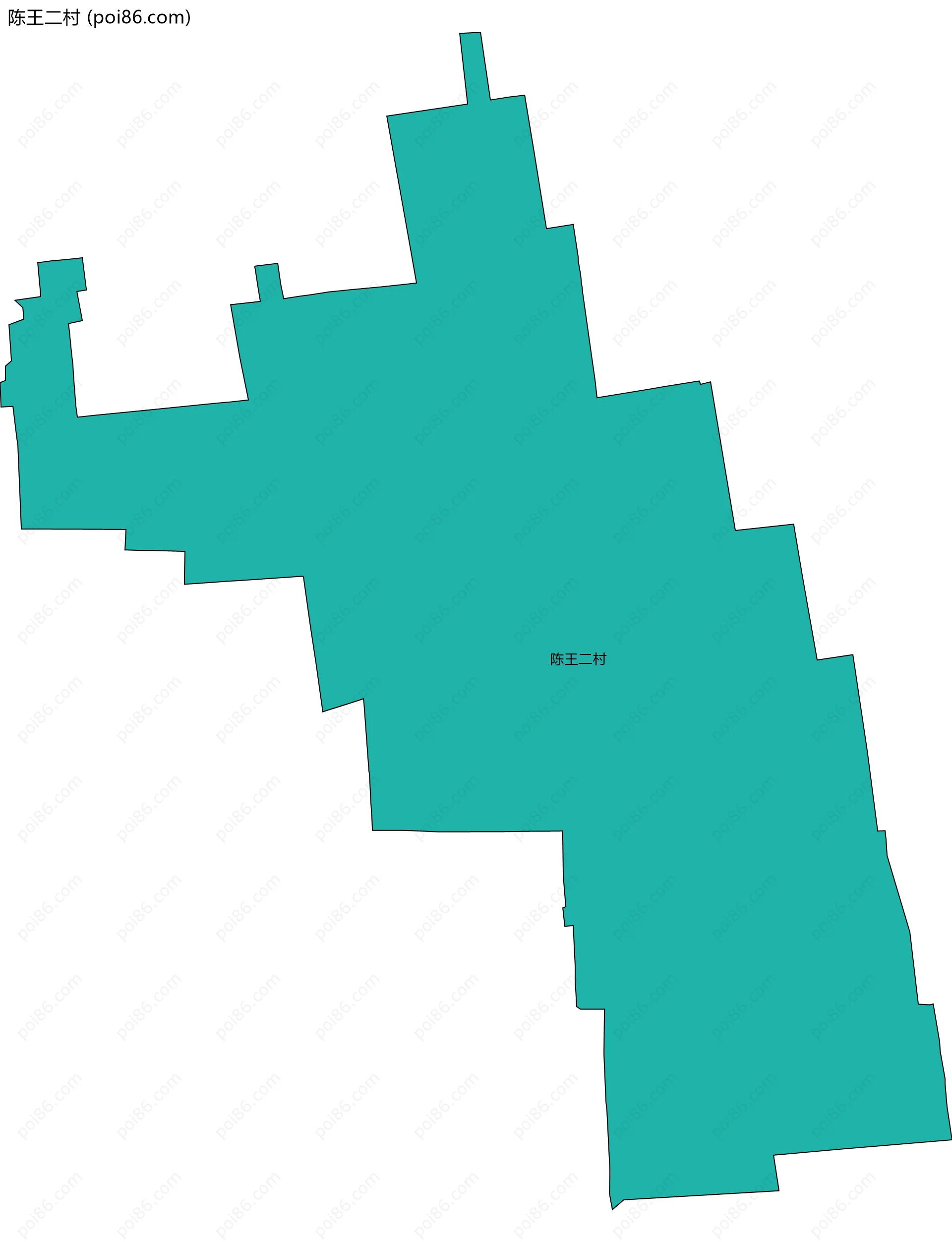 陈王二村边界地图