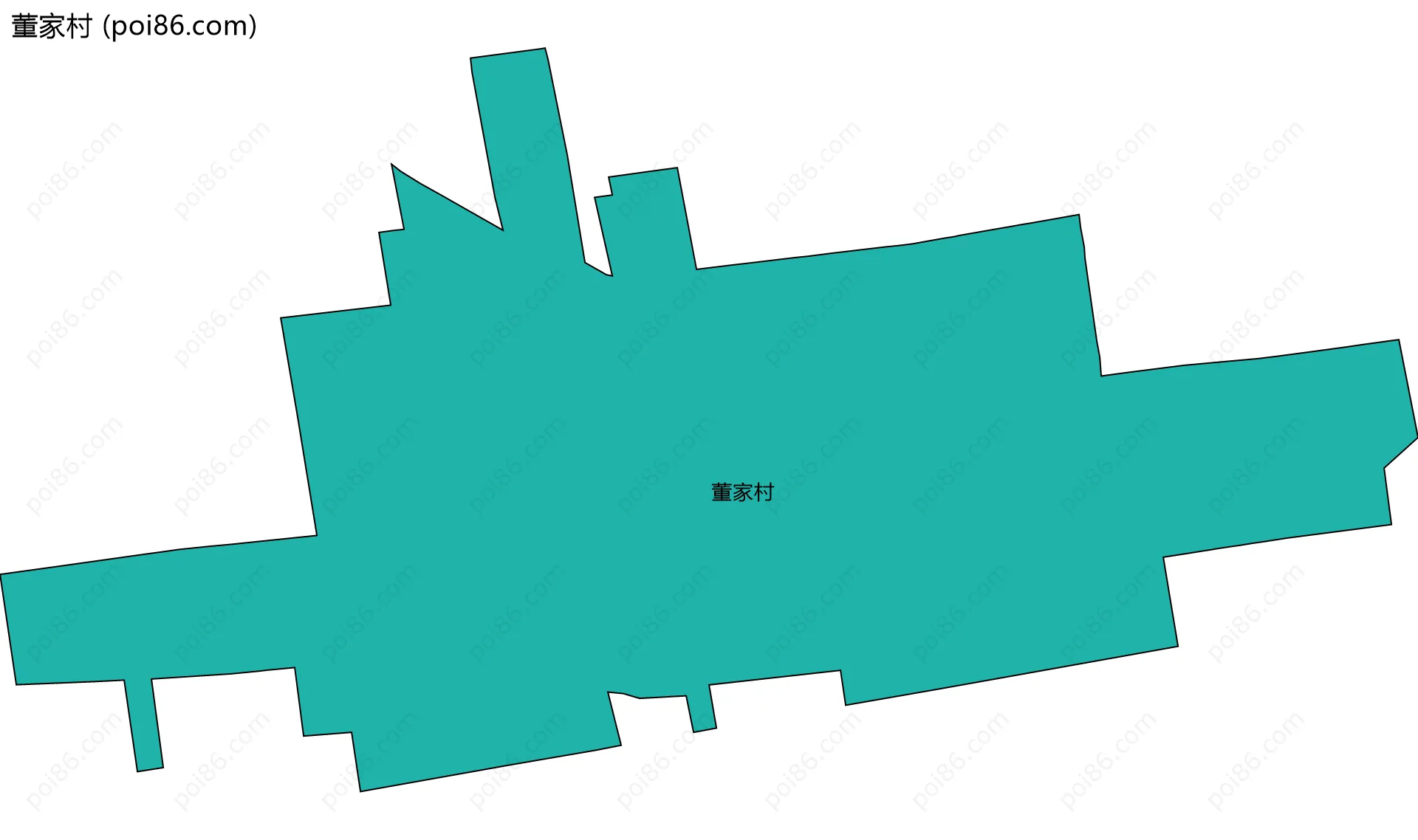 董家村边界地图