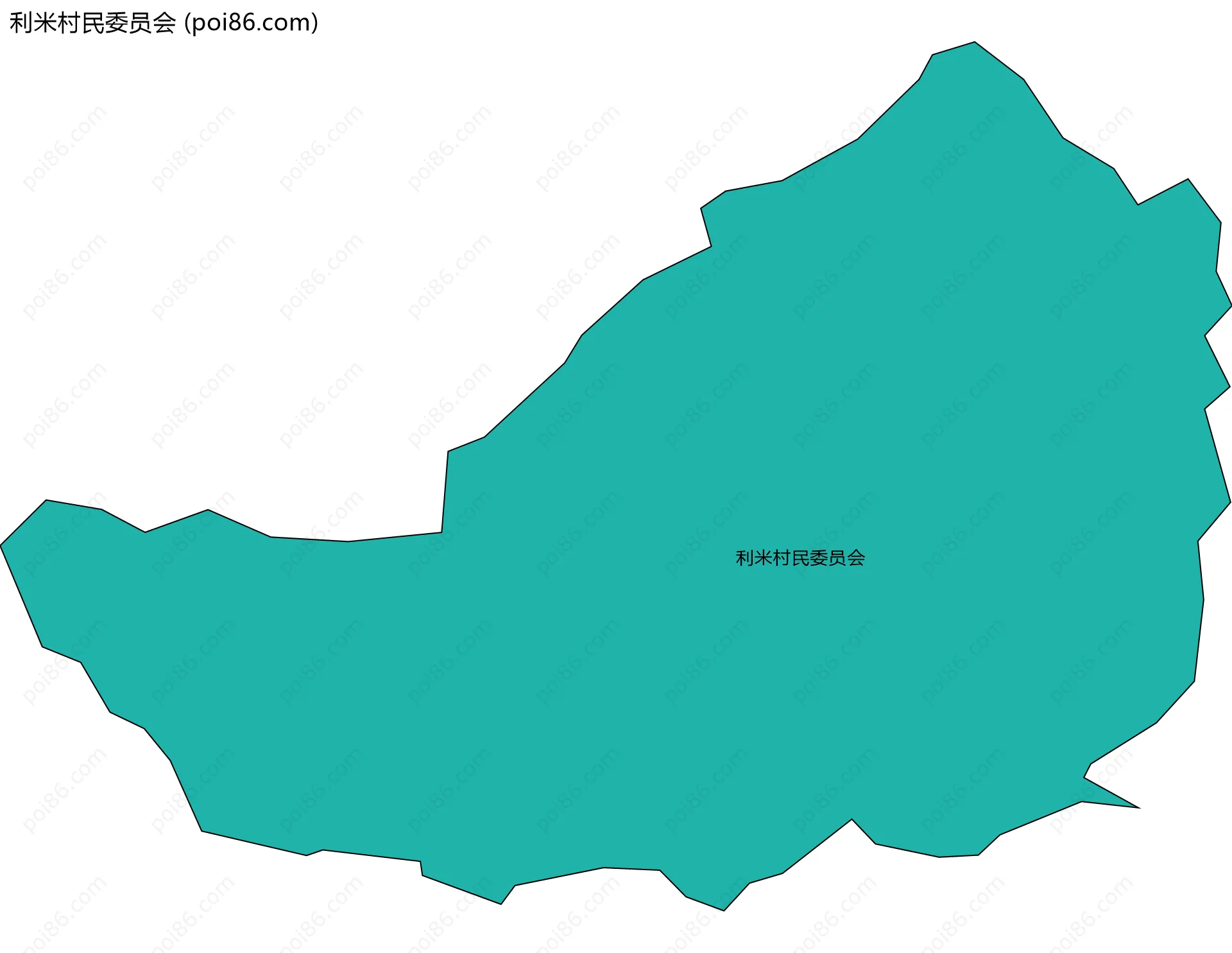 利米村民委员会边界地图