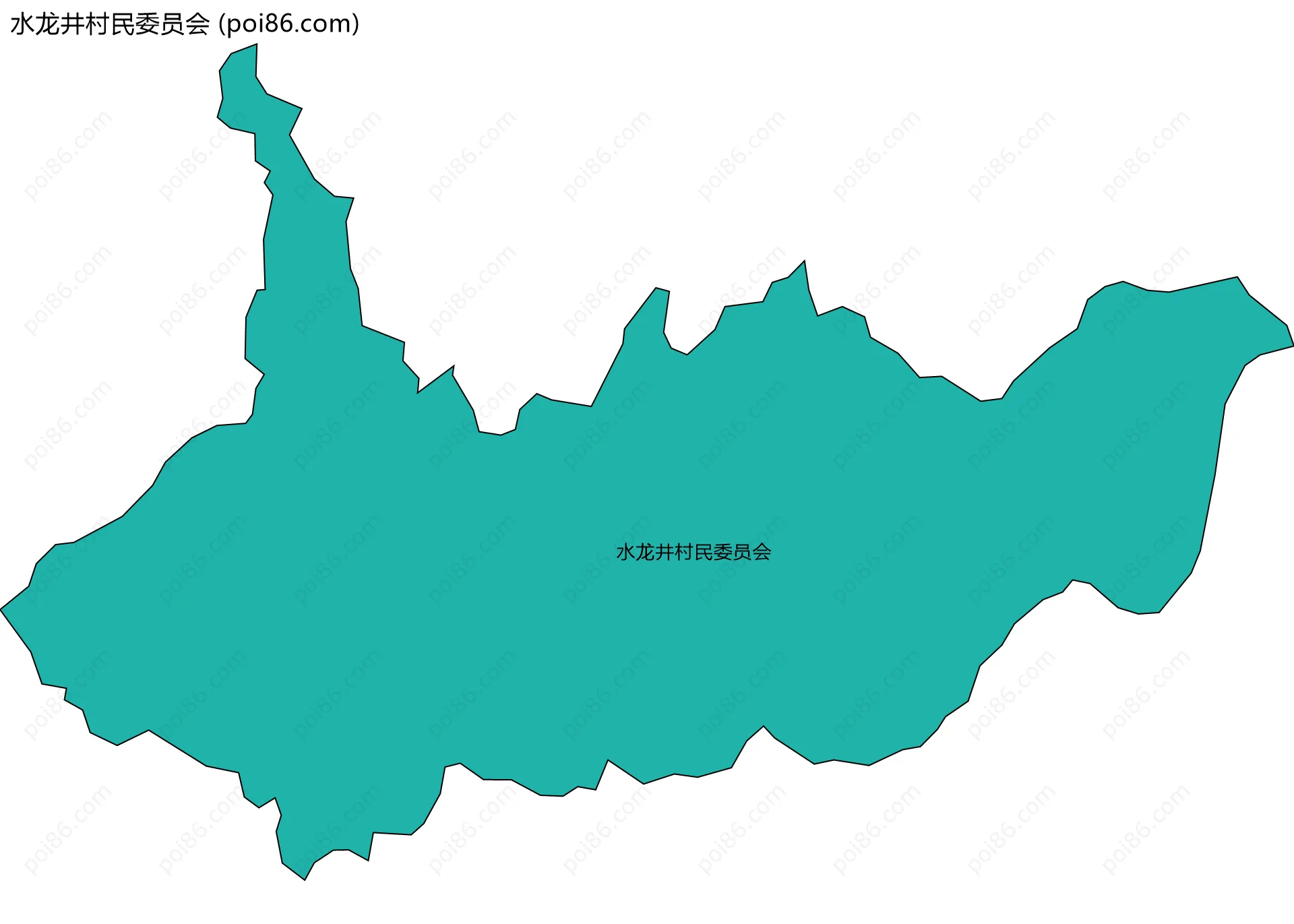 水龙井村民委员会边界地图