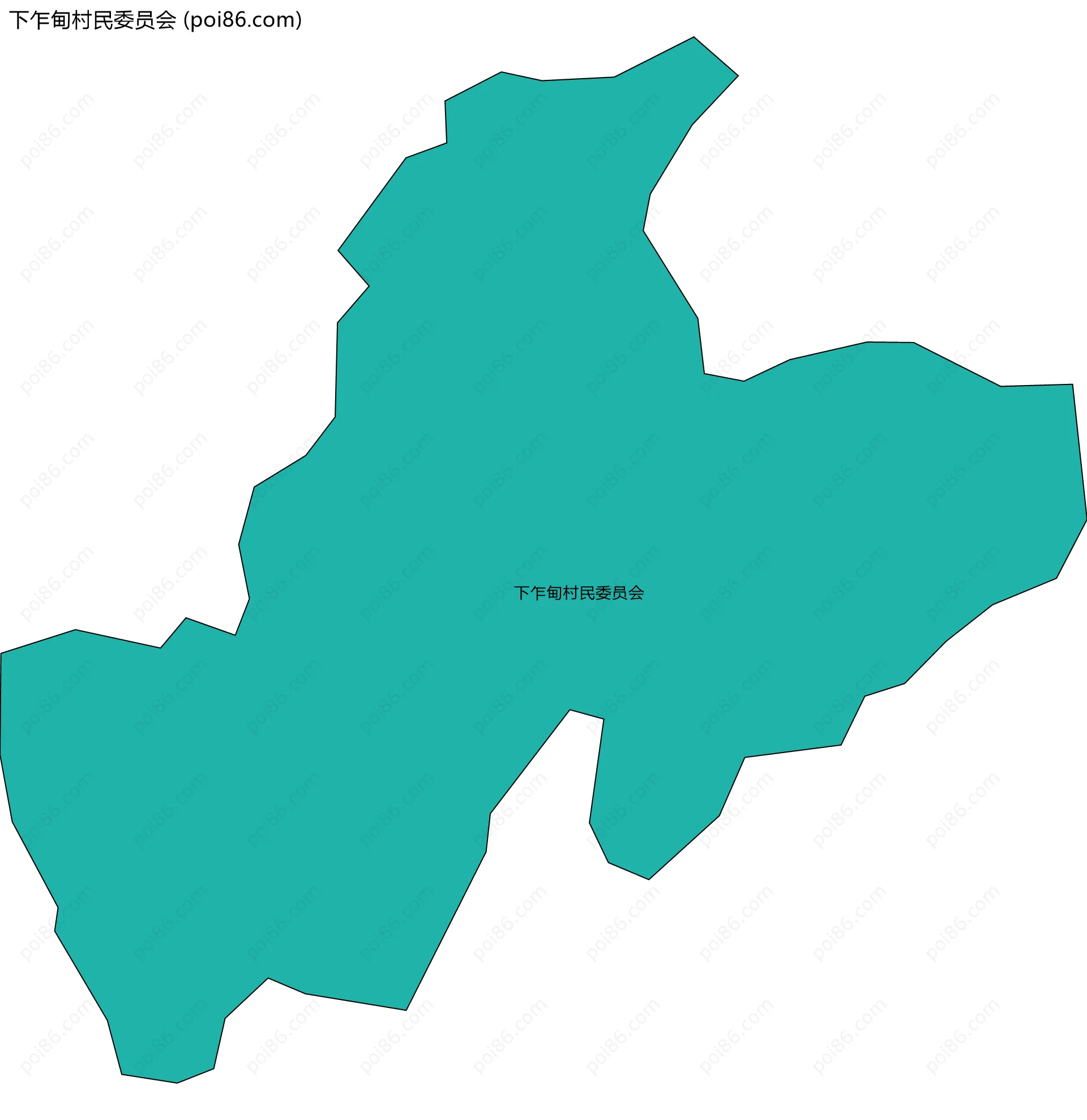 下乍甸村民委员会边界地图