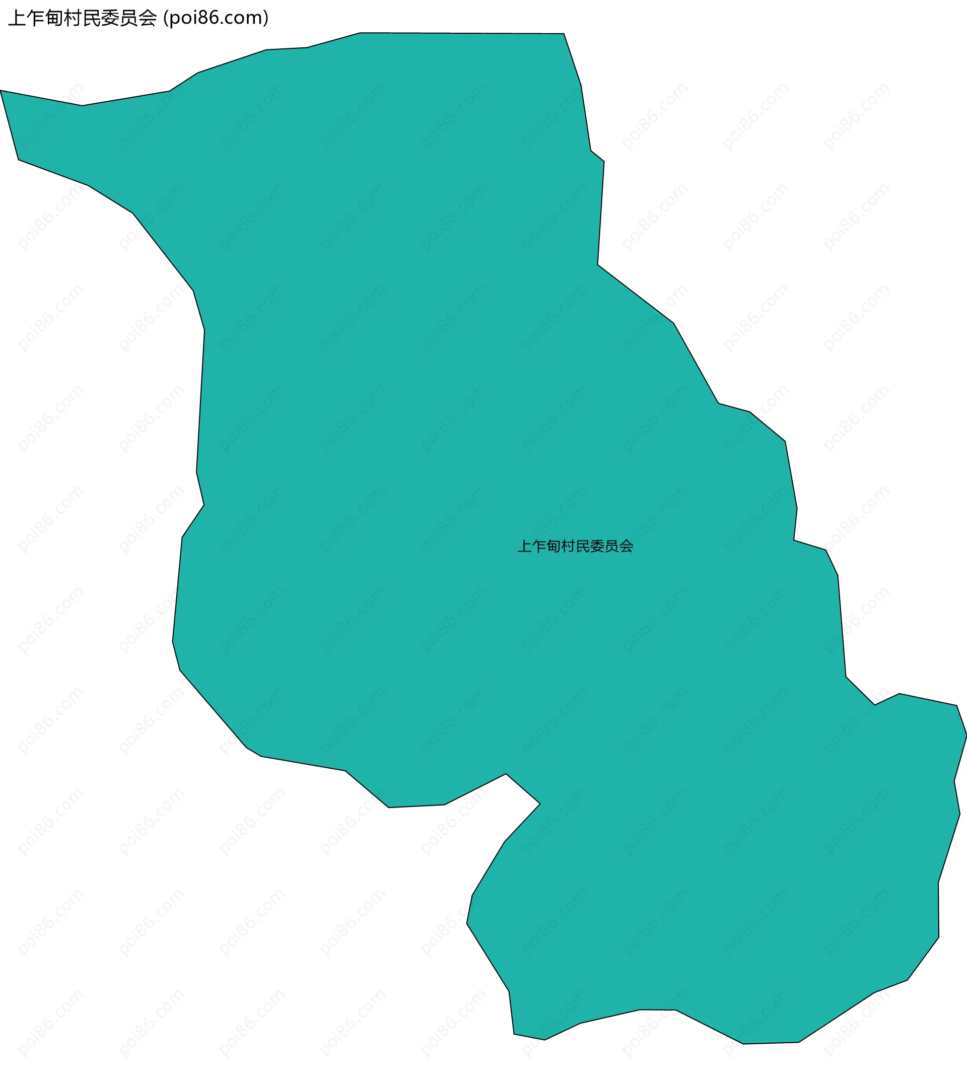 上乍甸村民委员会边界地图