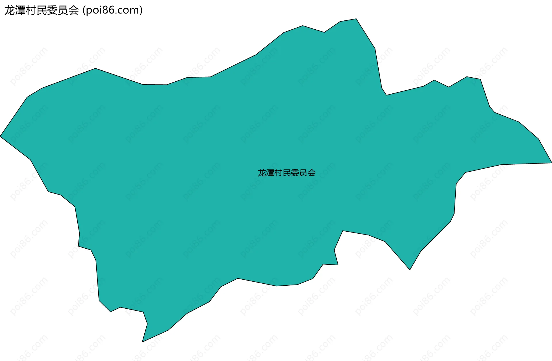 龙潭村民委员会边界地图