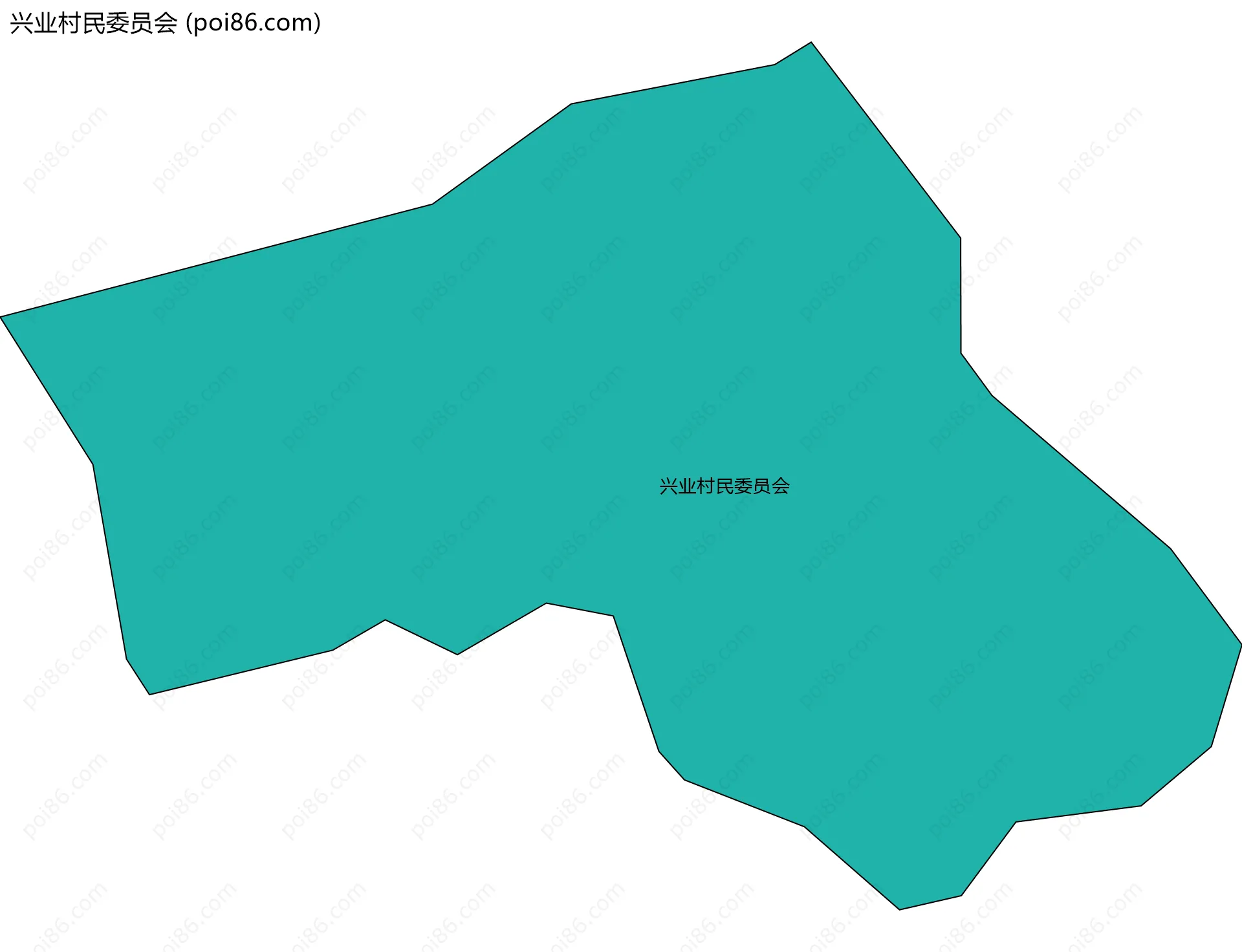 兴业村民委员会边界地图