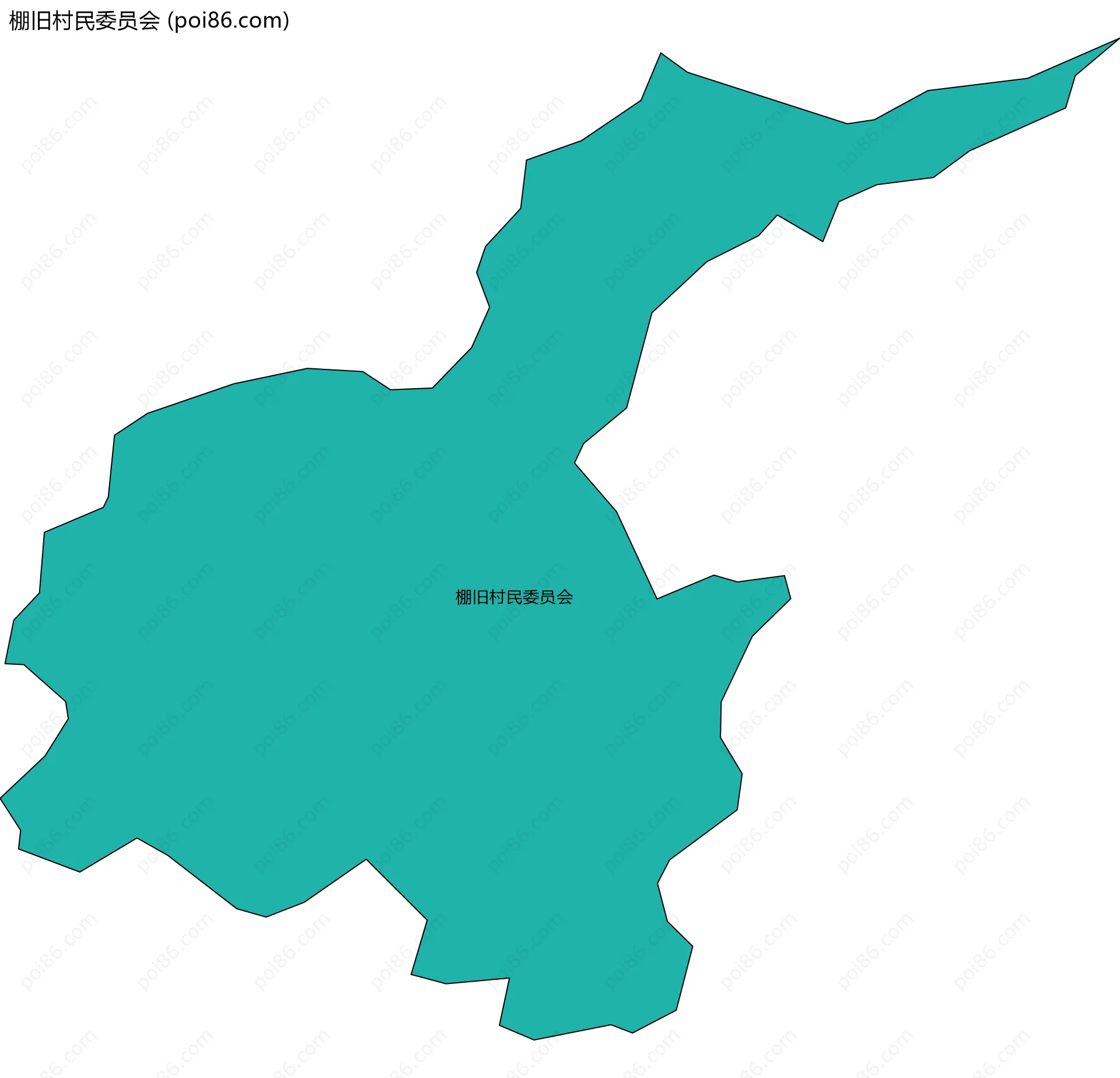 棚旧村民委员会边界地图