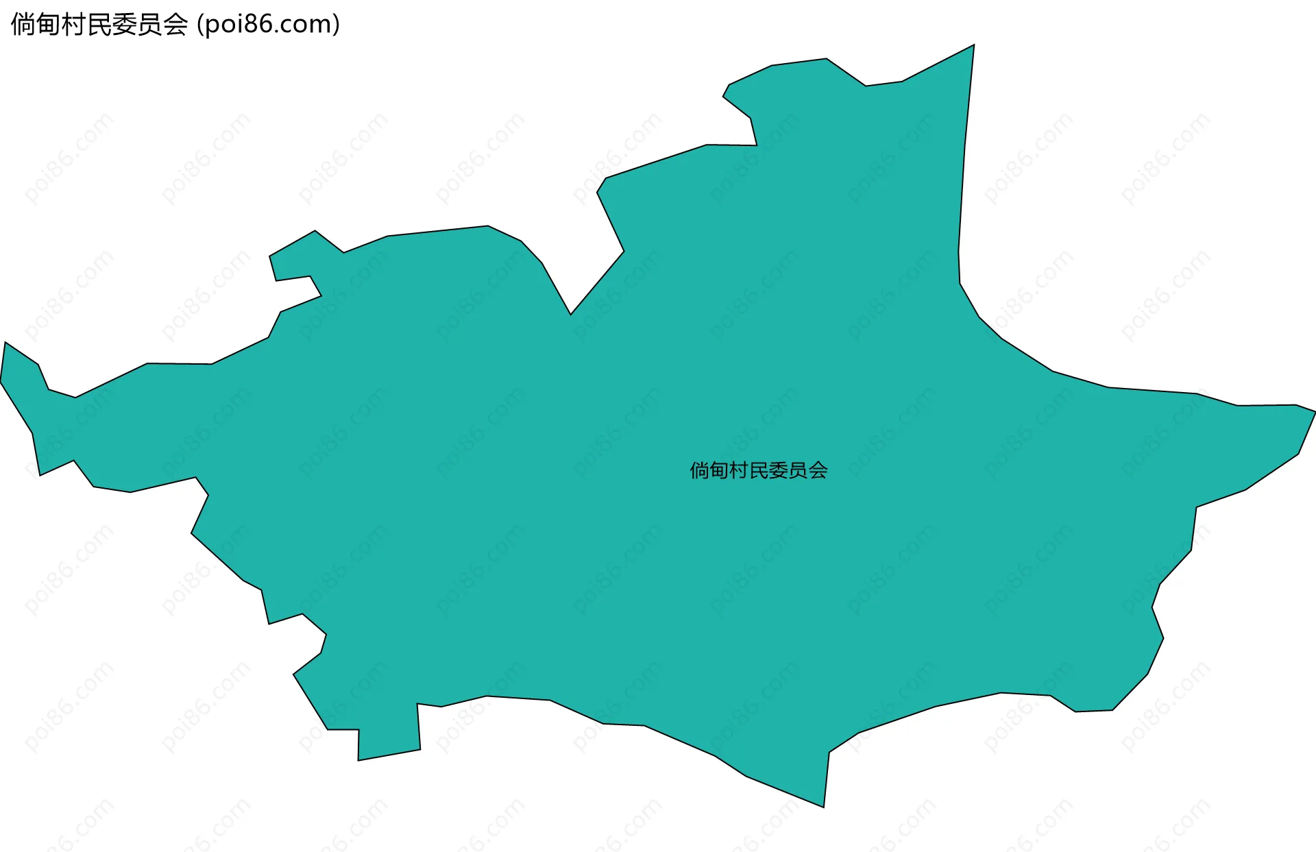 倘甸村民委员会边界地图