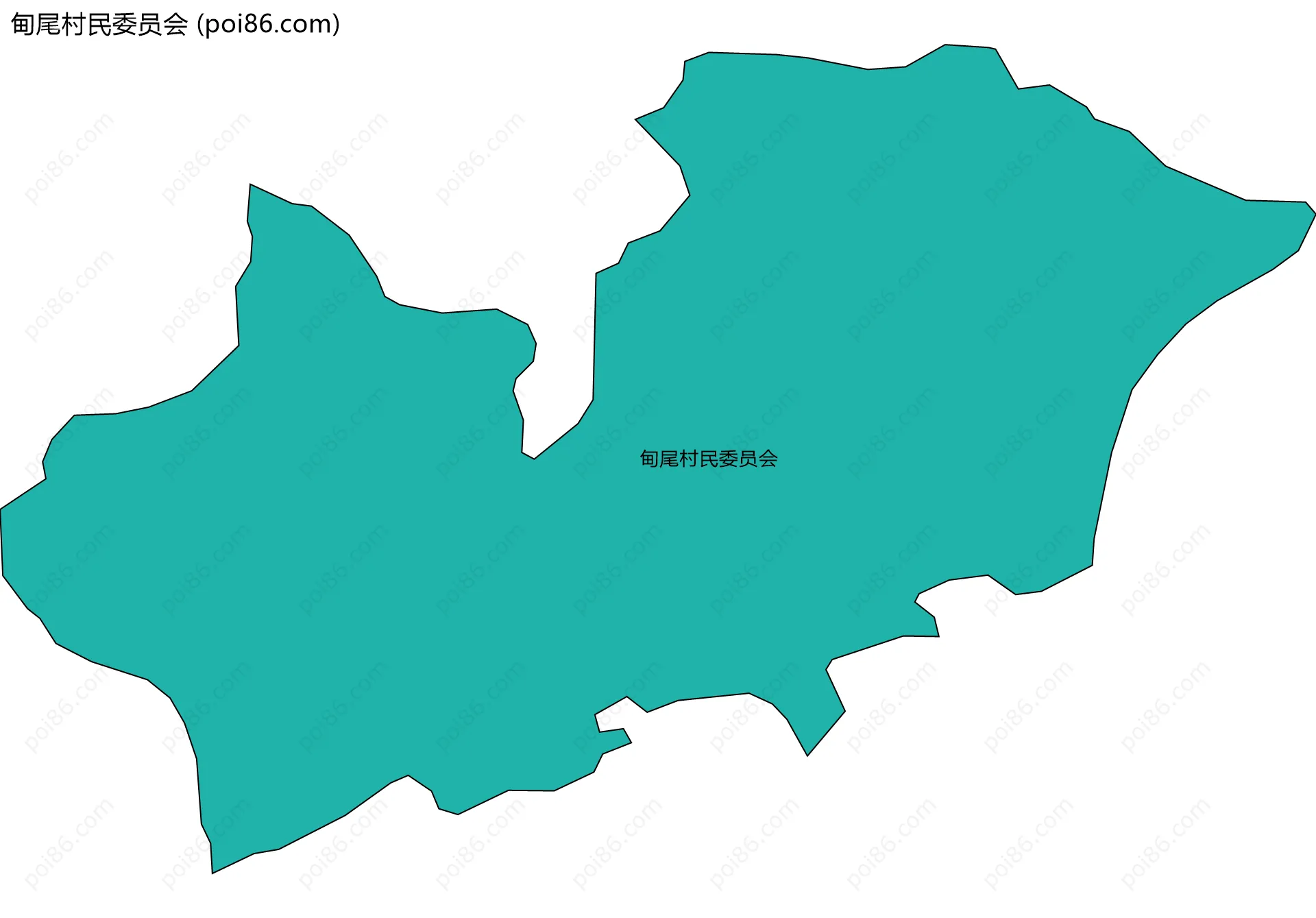 甸尾村民委员会边界地图