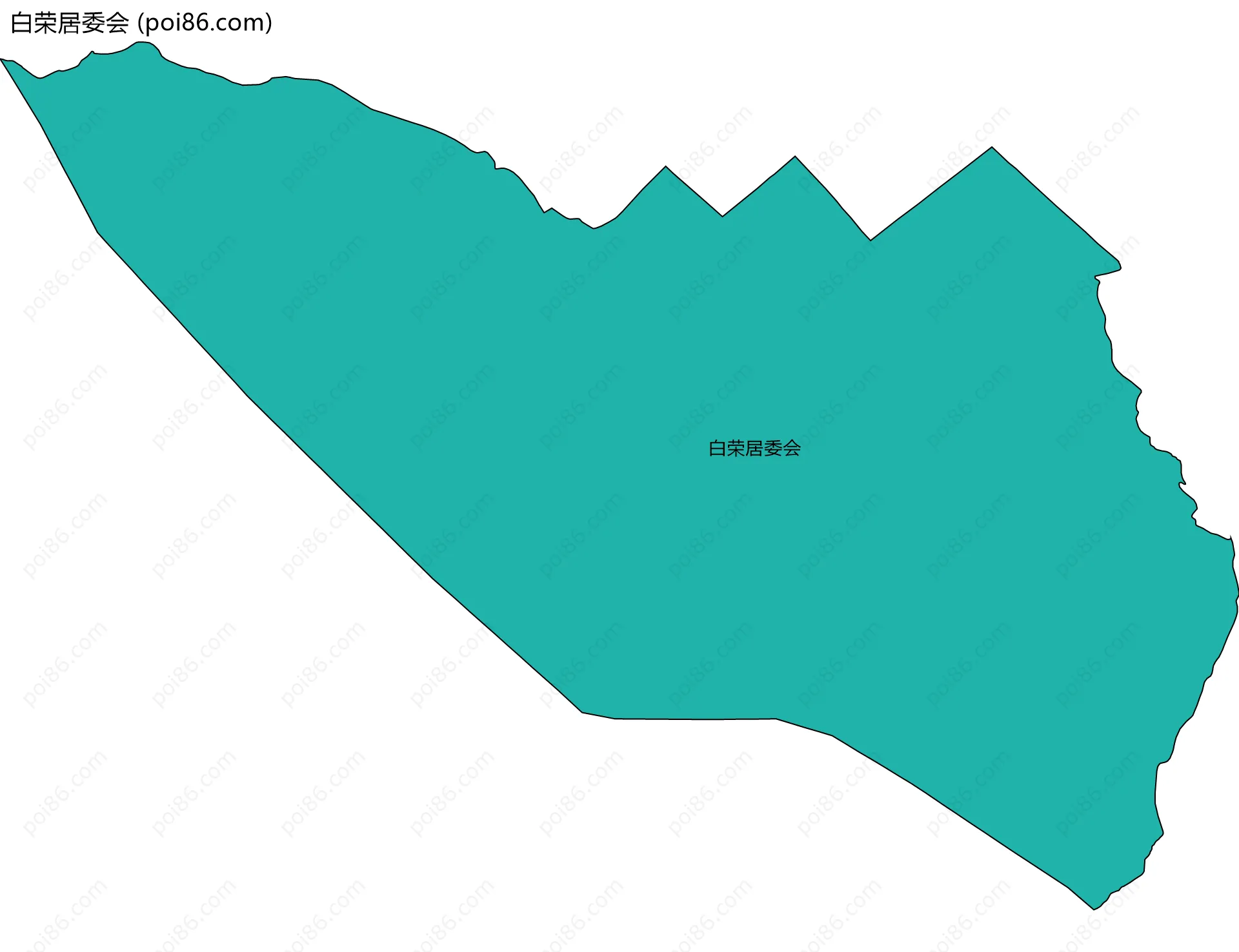 白荣居委会边界地图