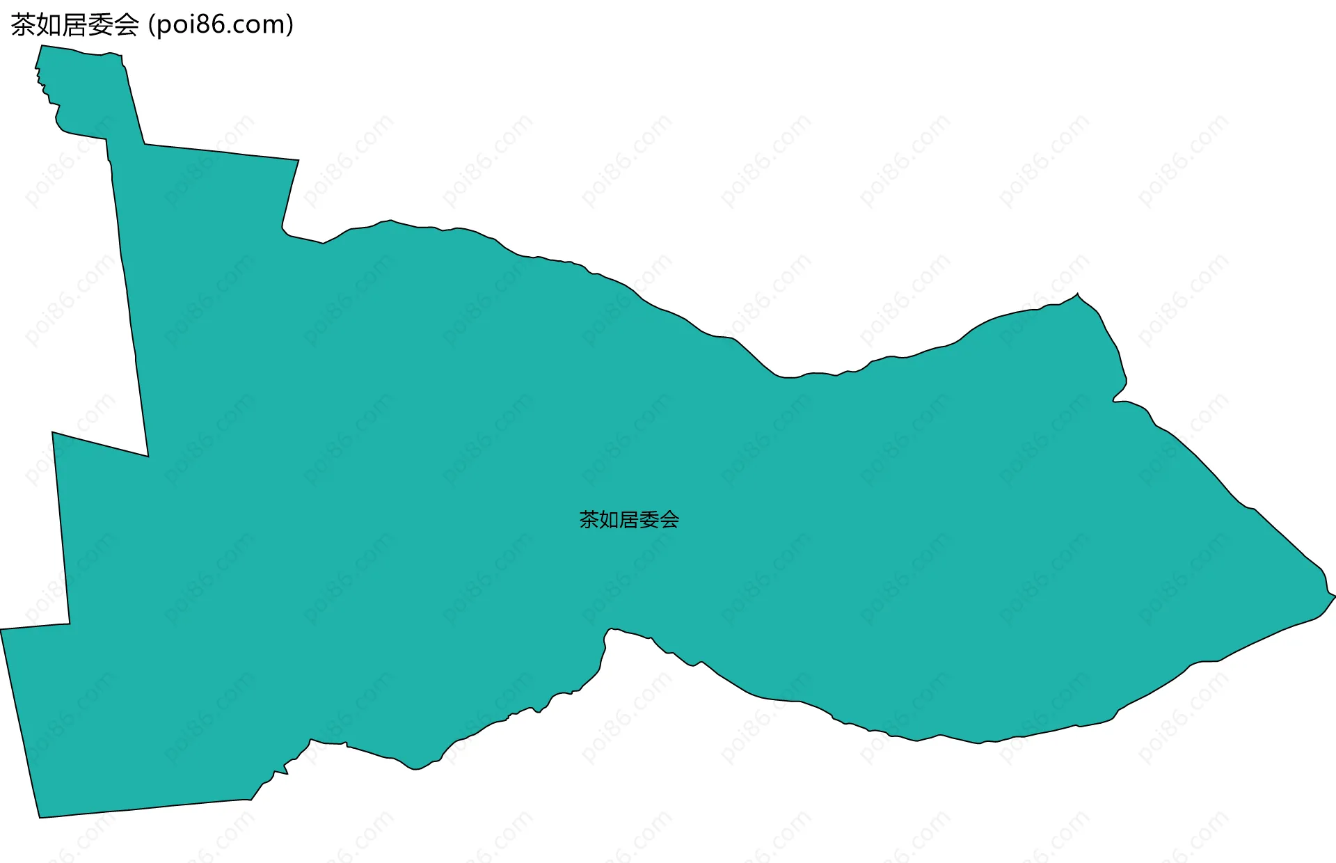 茶如居委会边界地图