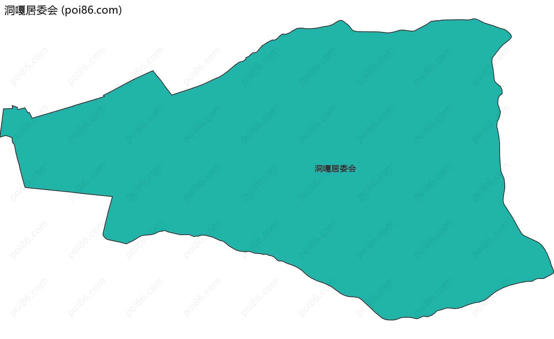 洞嘎居委会边界地图