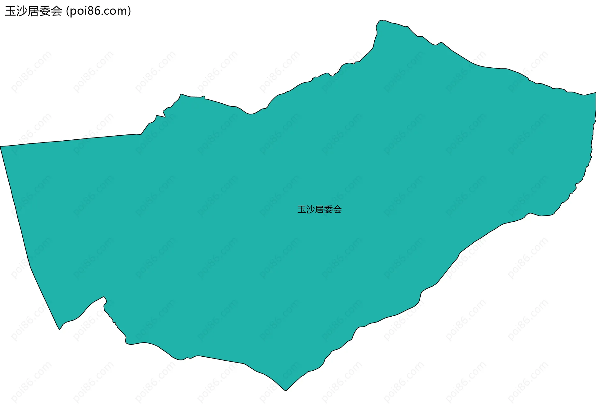 玉沙居委会边界地图