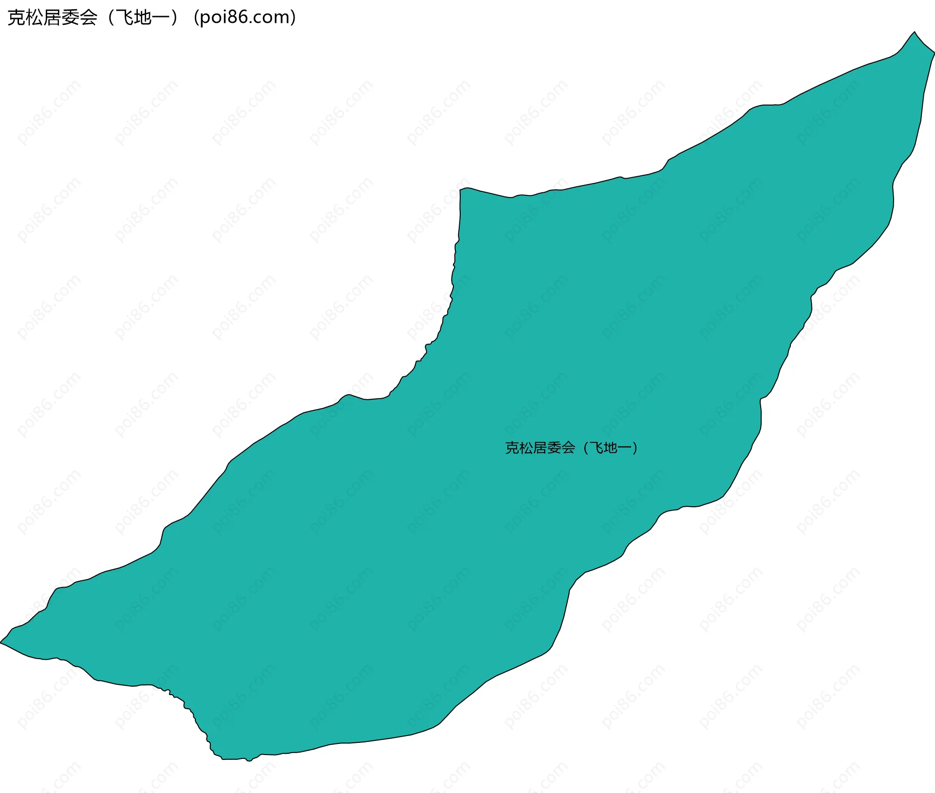 克松居委会（飞地一）边界地图