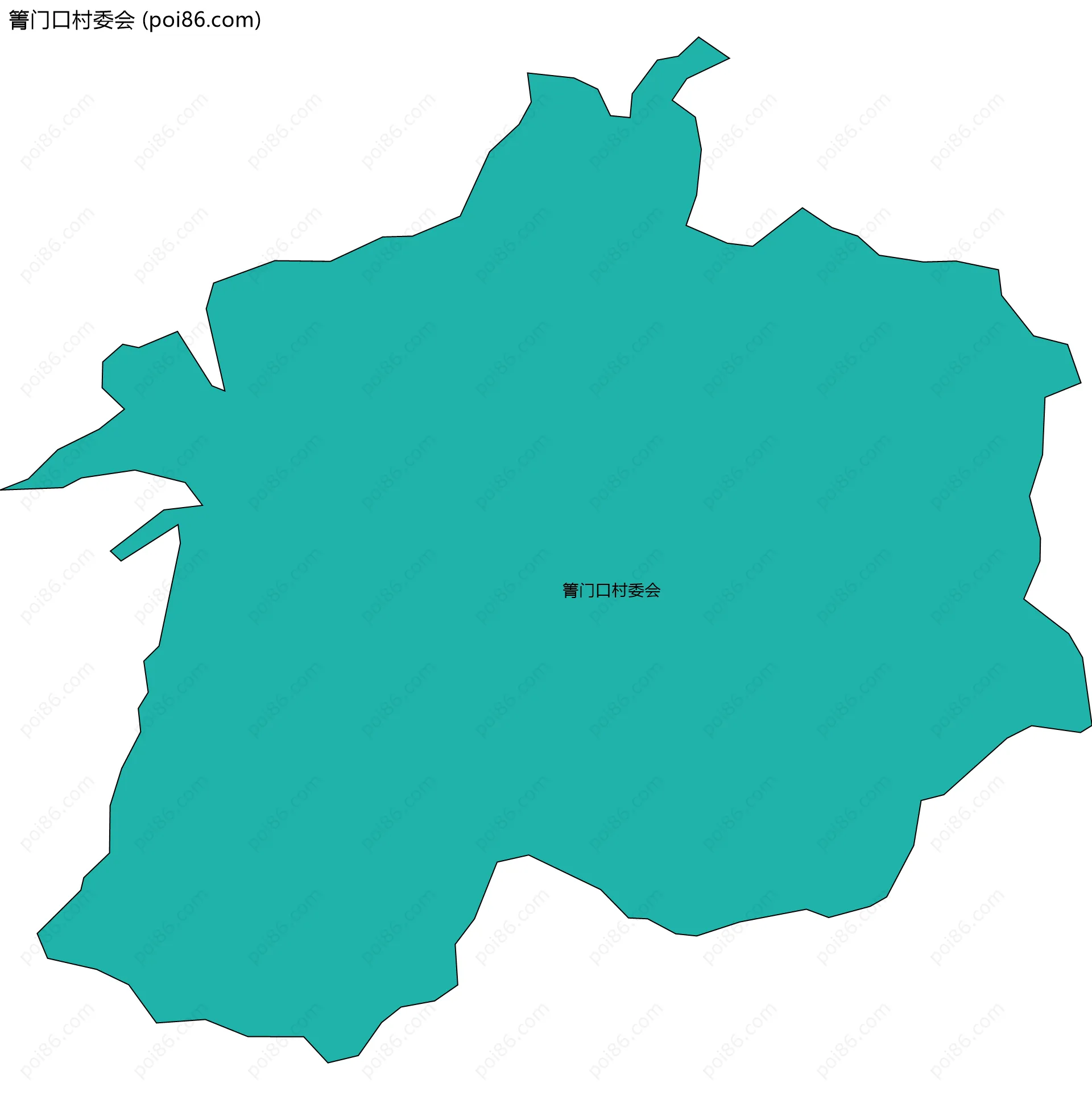 箐门口村委会边界地图