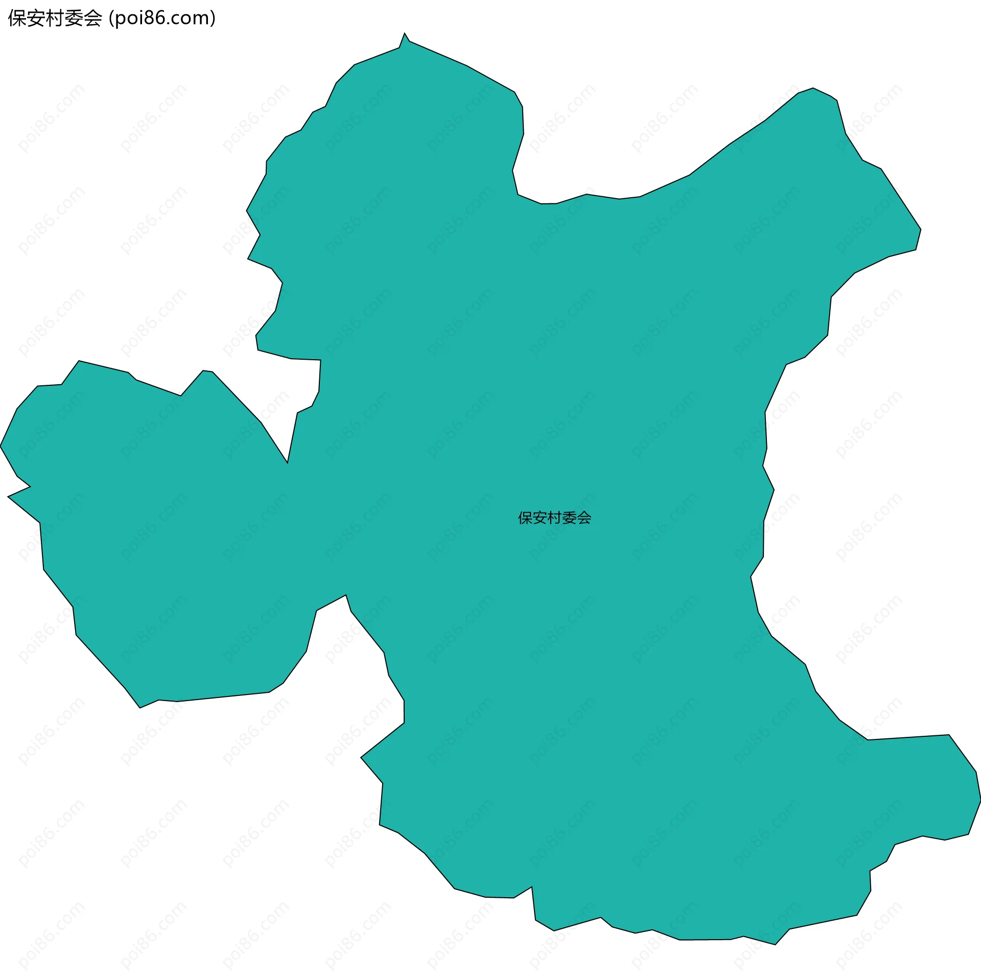 保安村委会边界地图