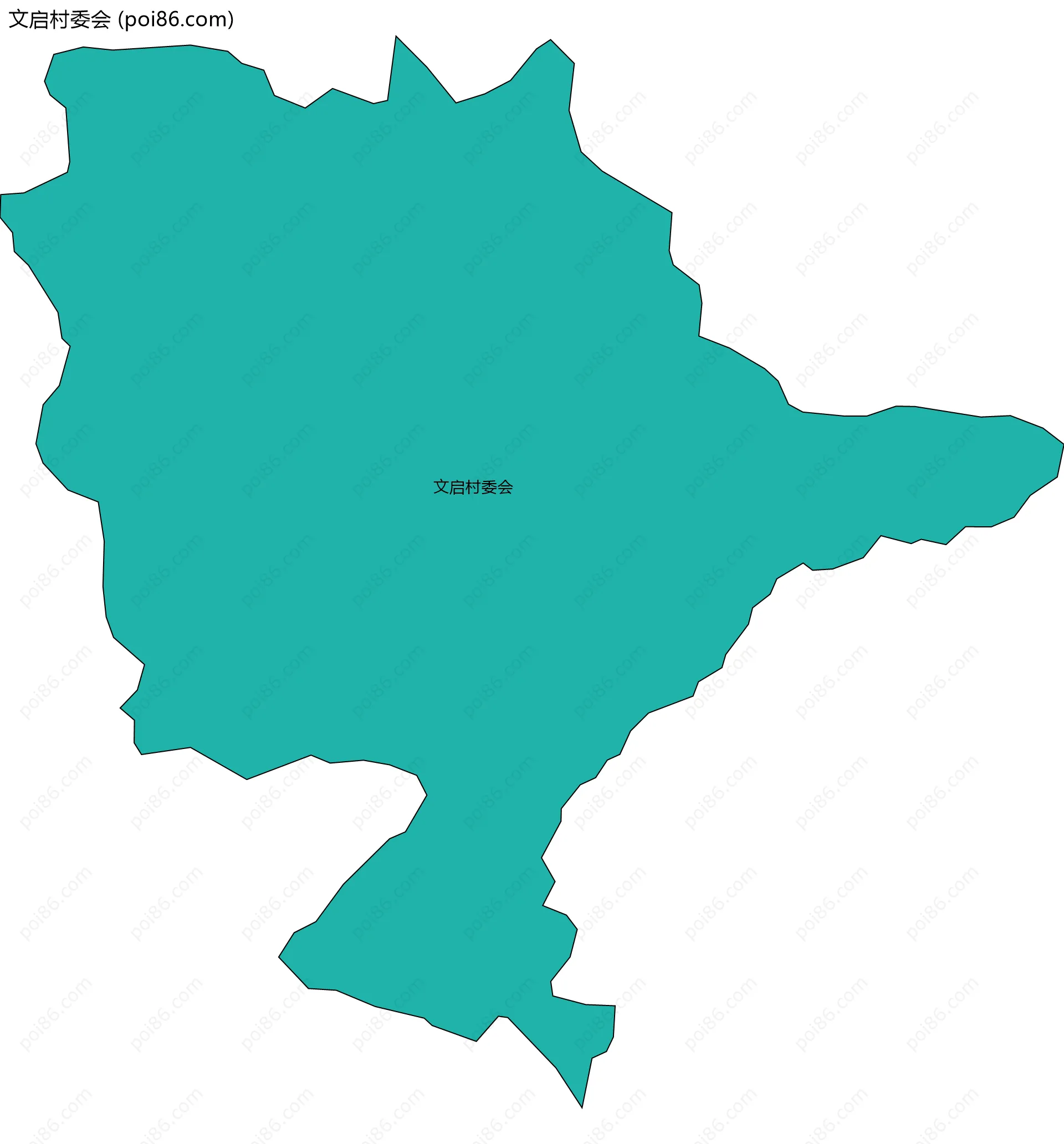 文启村委会边界地图