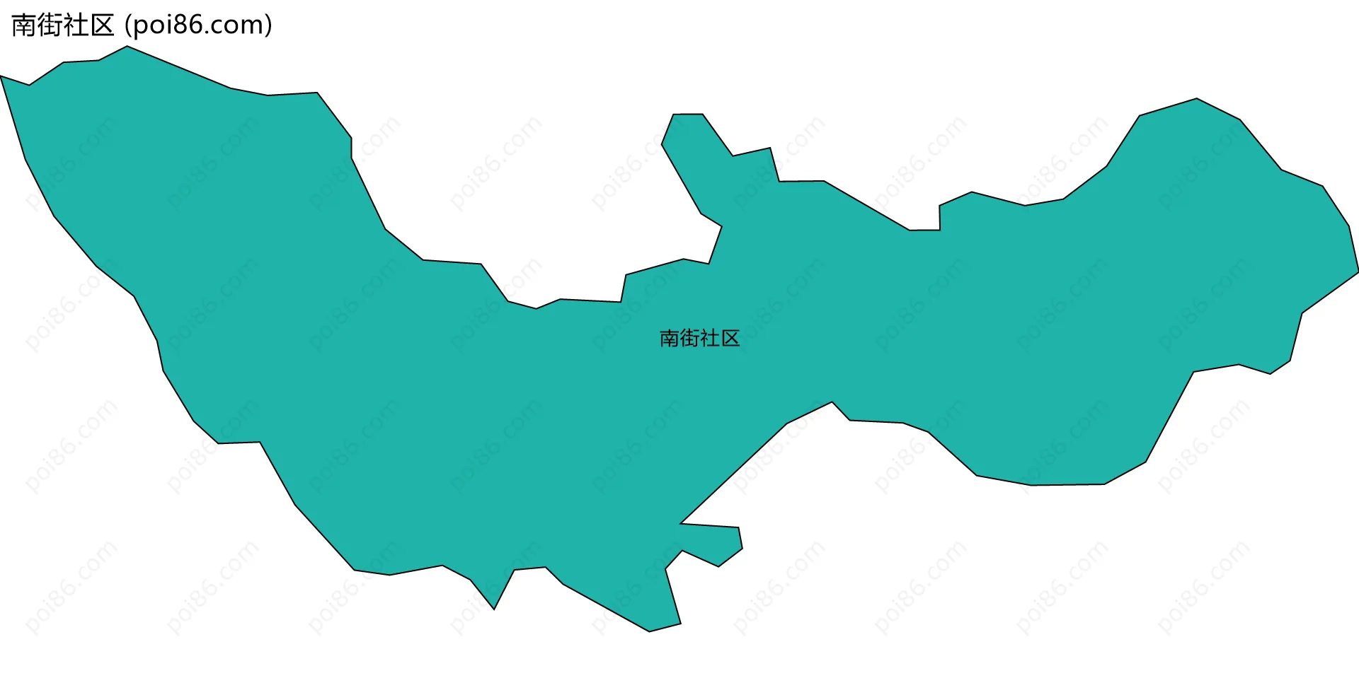 南街社区边界地图