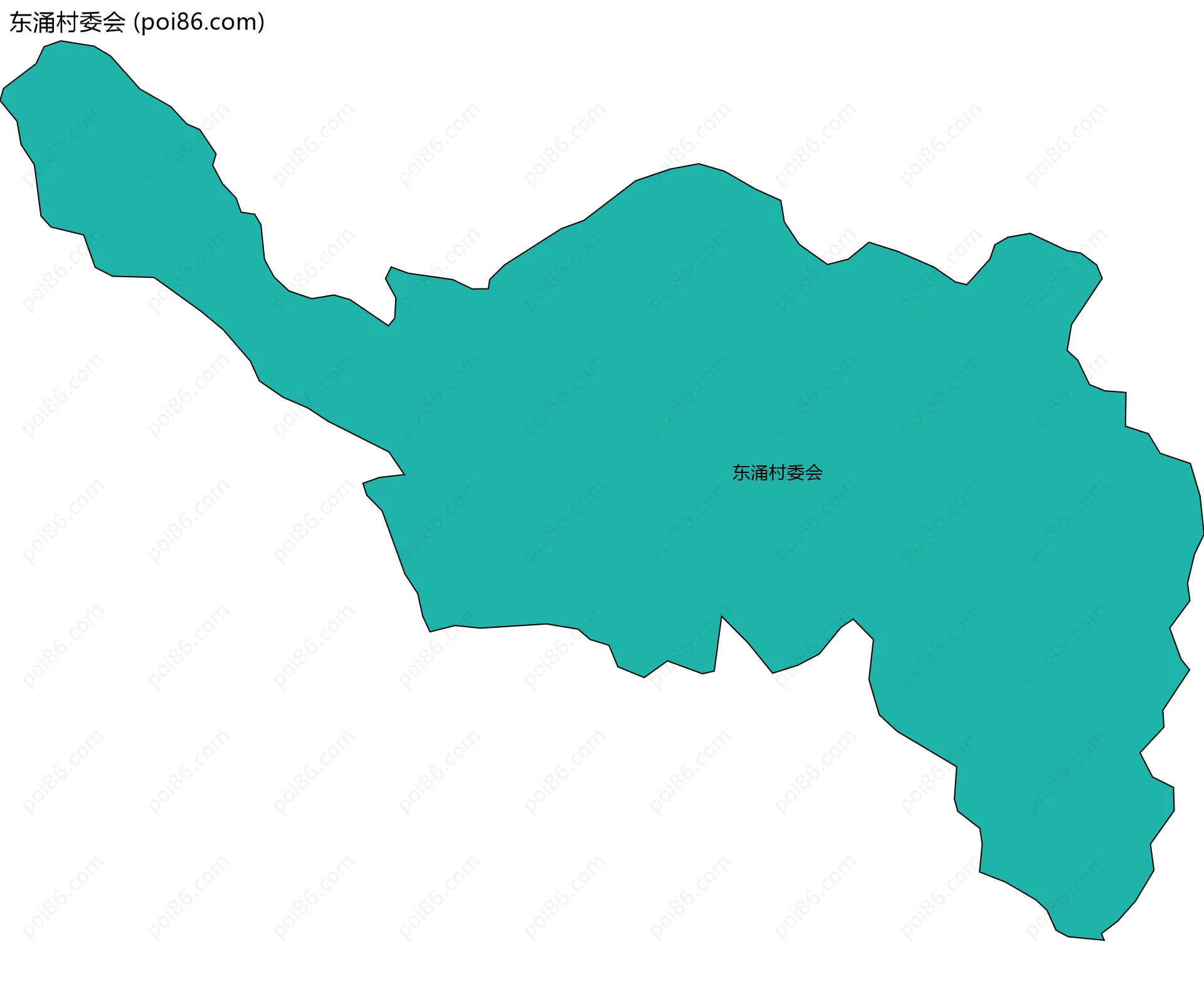 东涌村委会边界地图