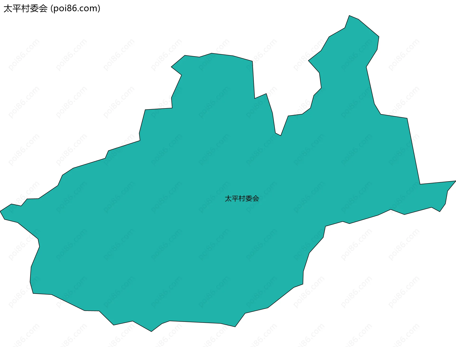 太平村委会边界地图