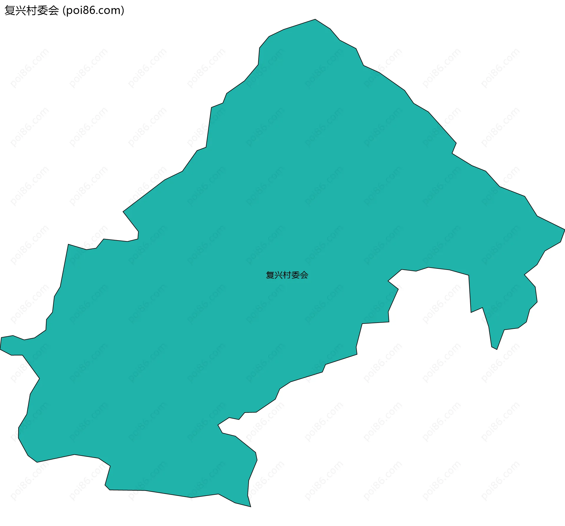 复兴村委会边界地图