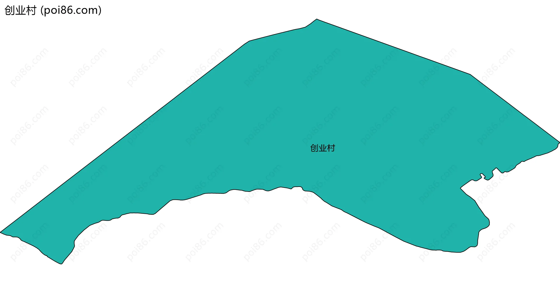创业村边界地图