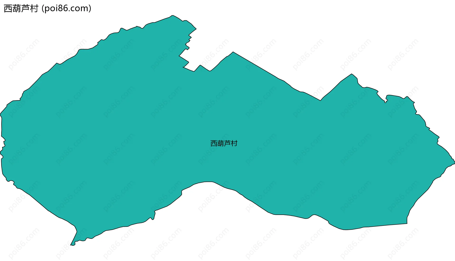 西葫芦村边界地图