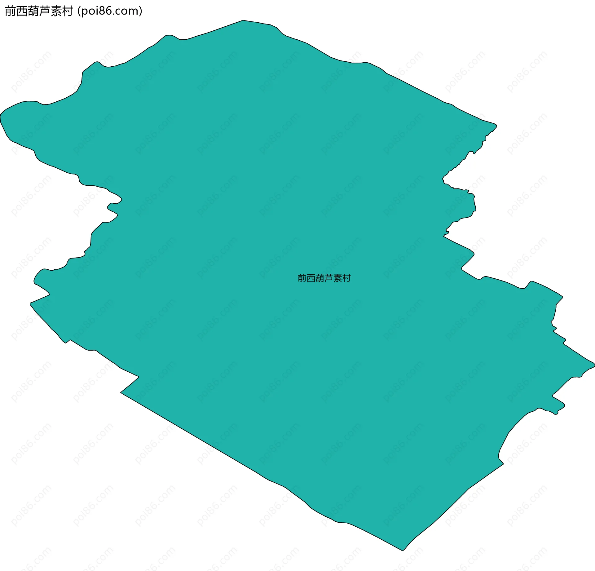 前西葫芦素村边界地图