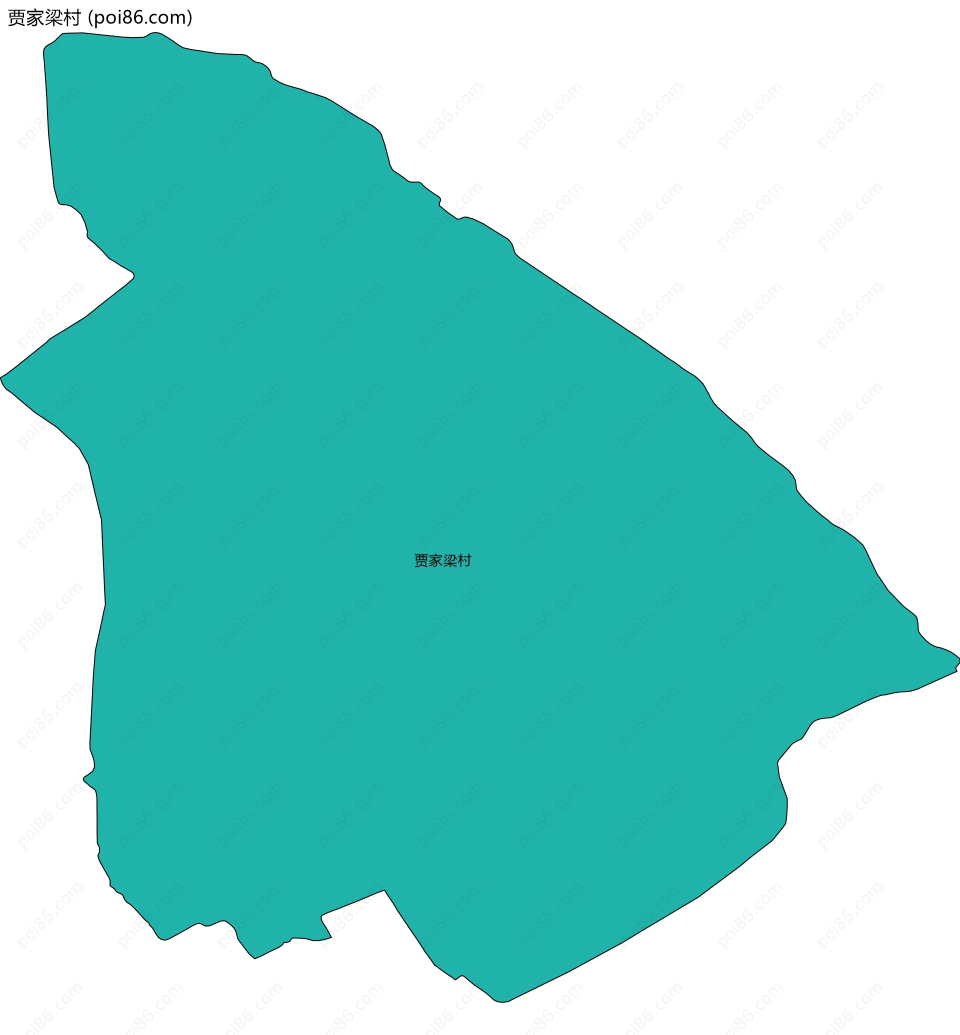 贾家梁村边界地图