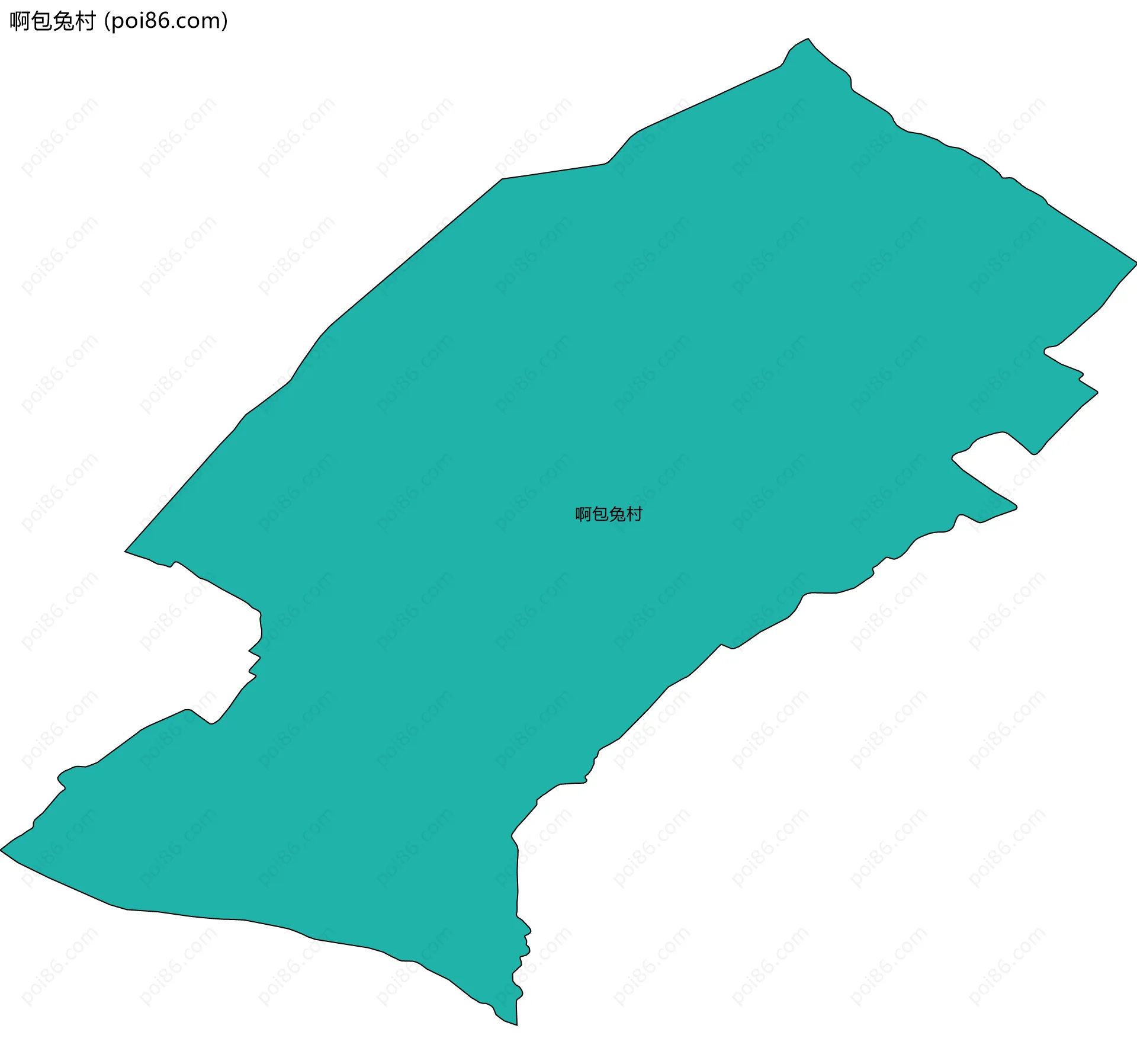 啊包兔村边界地图