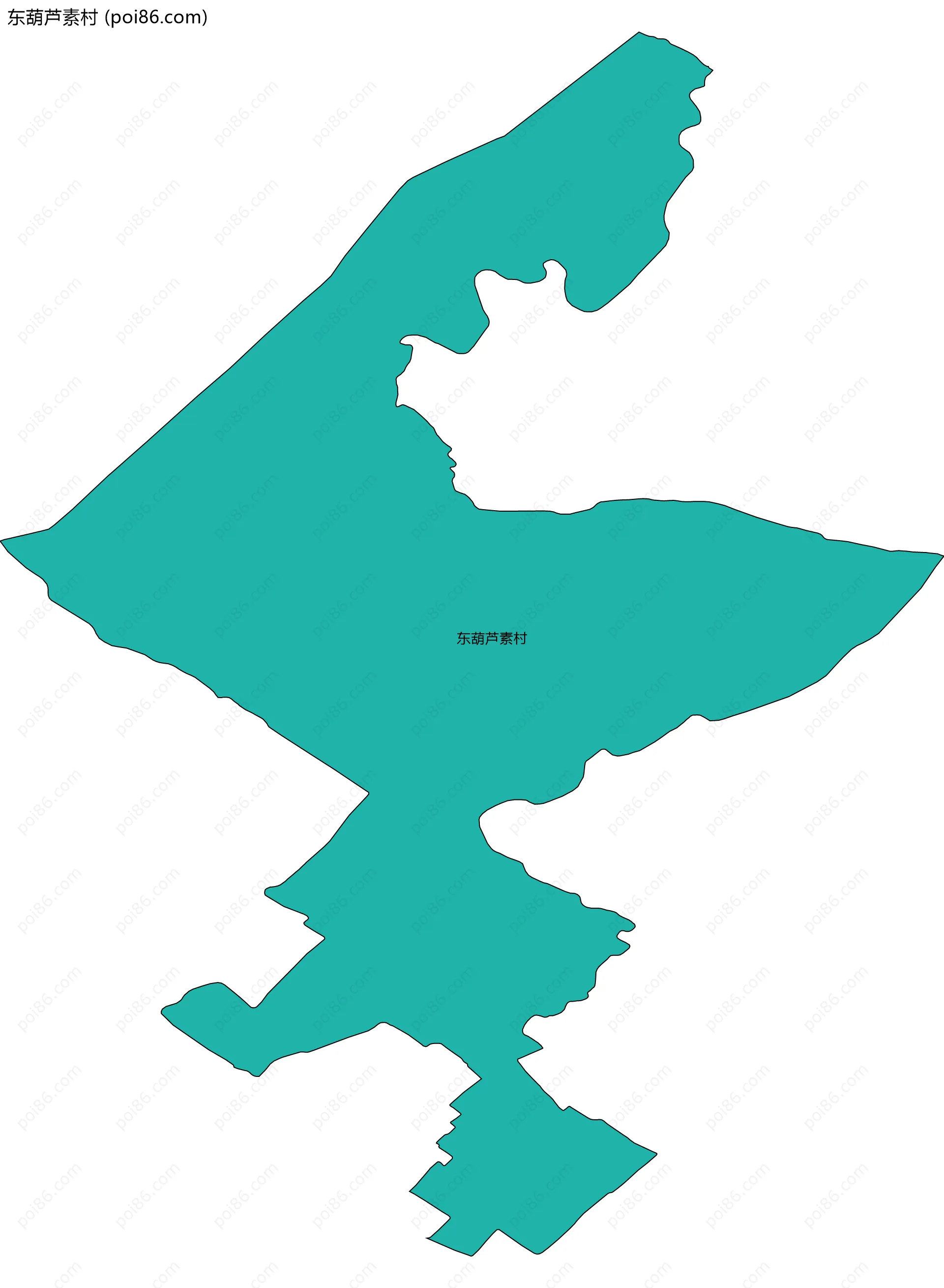 东葫芦素村边界地图