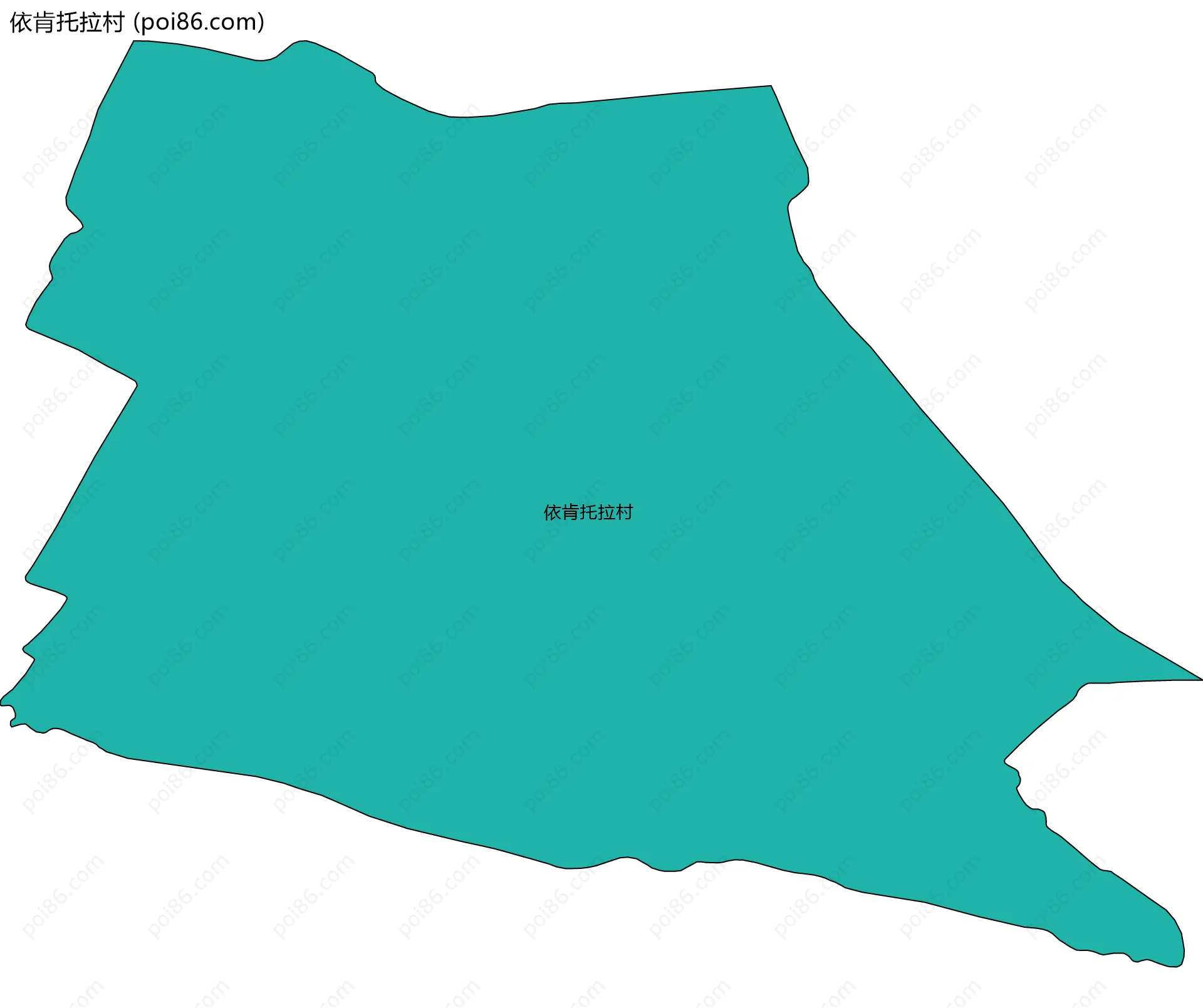 依肯托拉村边界地图