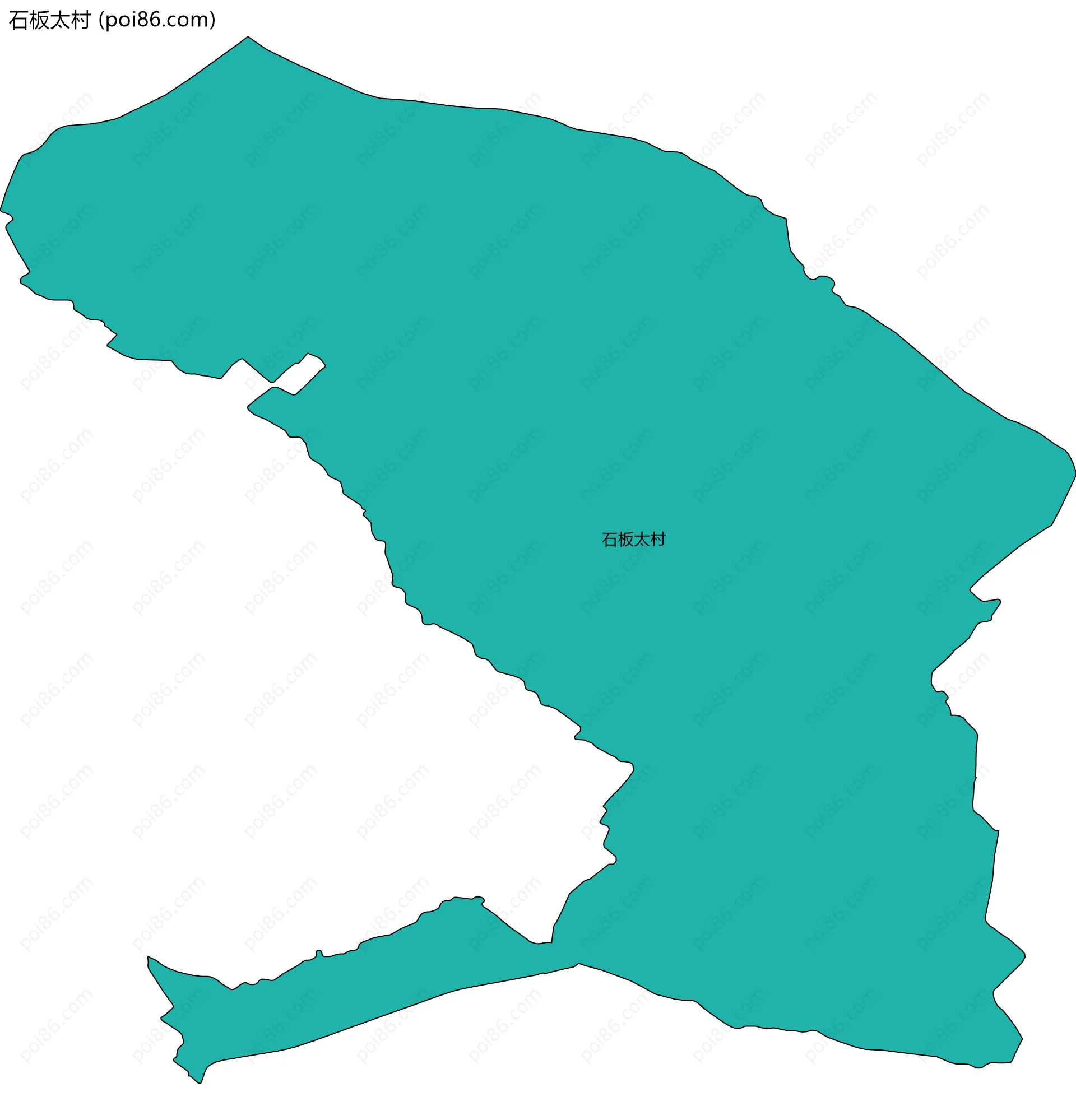 石板太村边界地图