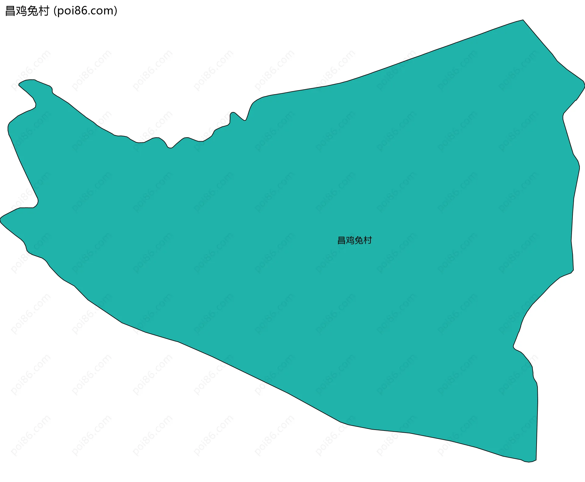 昌鸡兔村边界地图