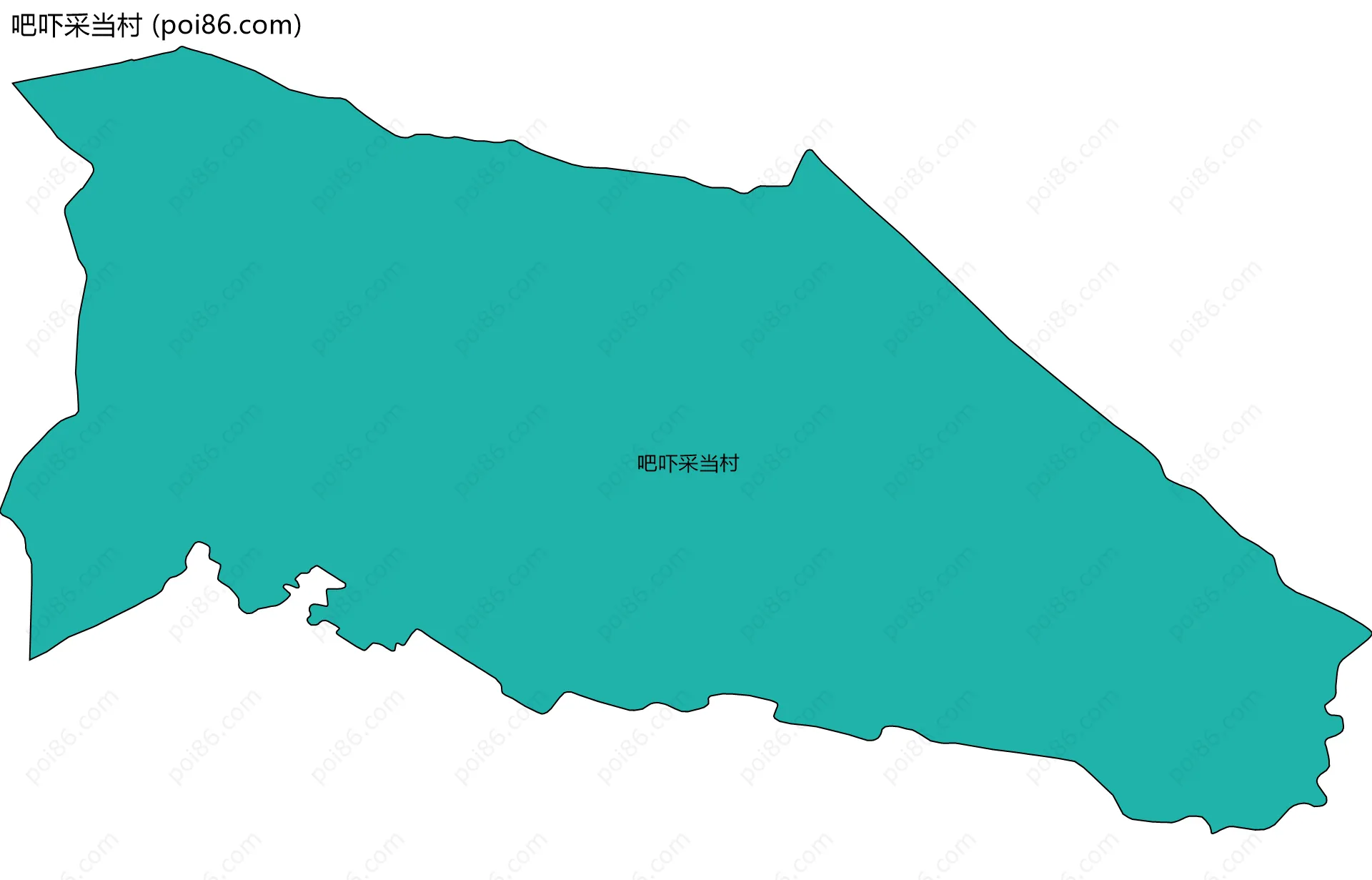 吧吓采当村边界地图