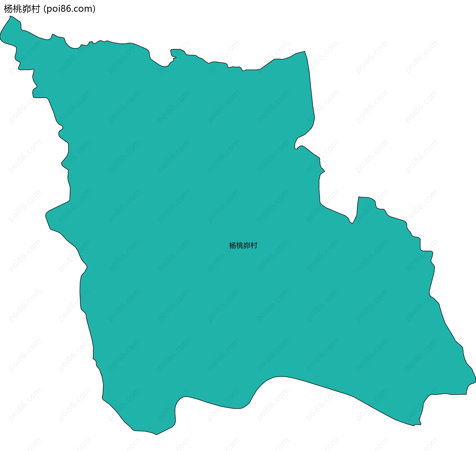 杨桃峁村边界地图