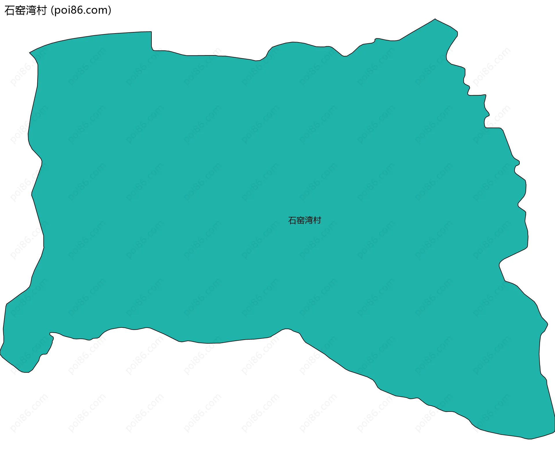 石窑湾村边界地图