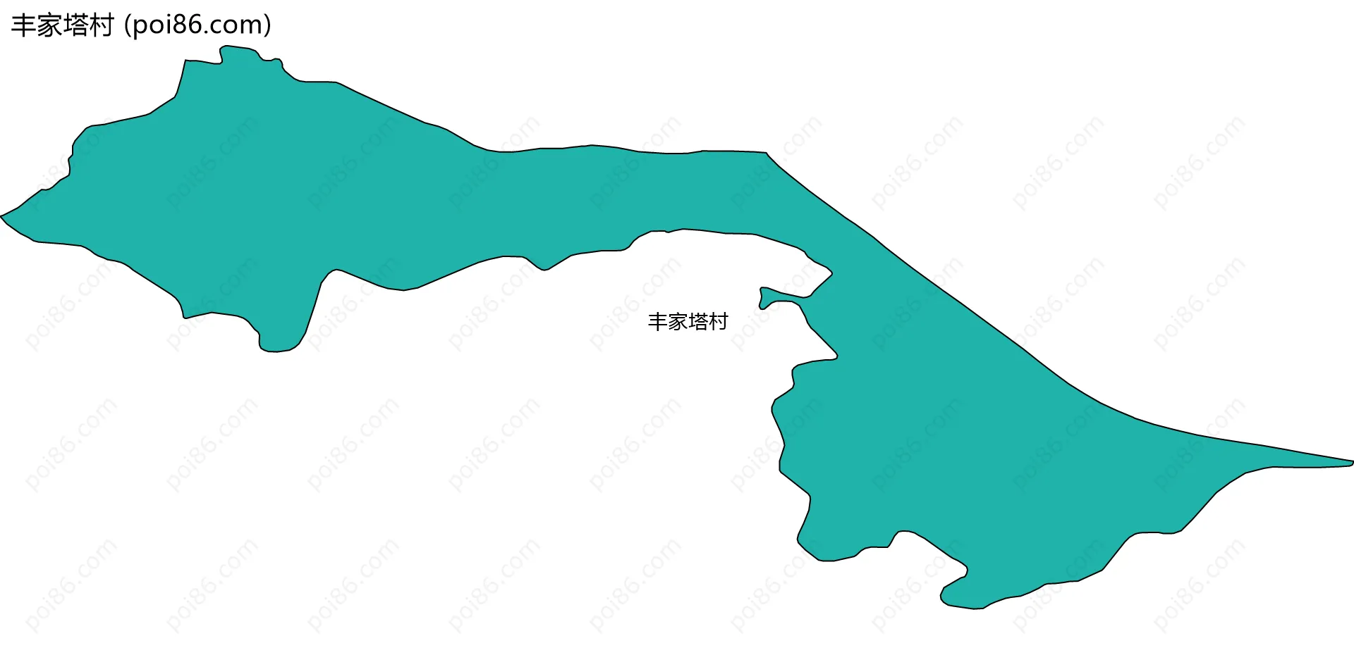 丰家塔村边界地图