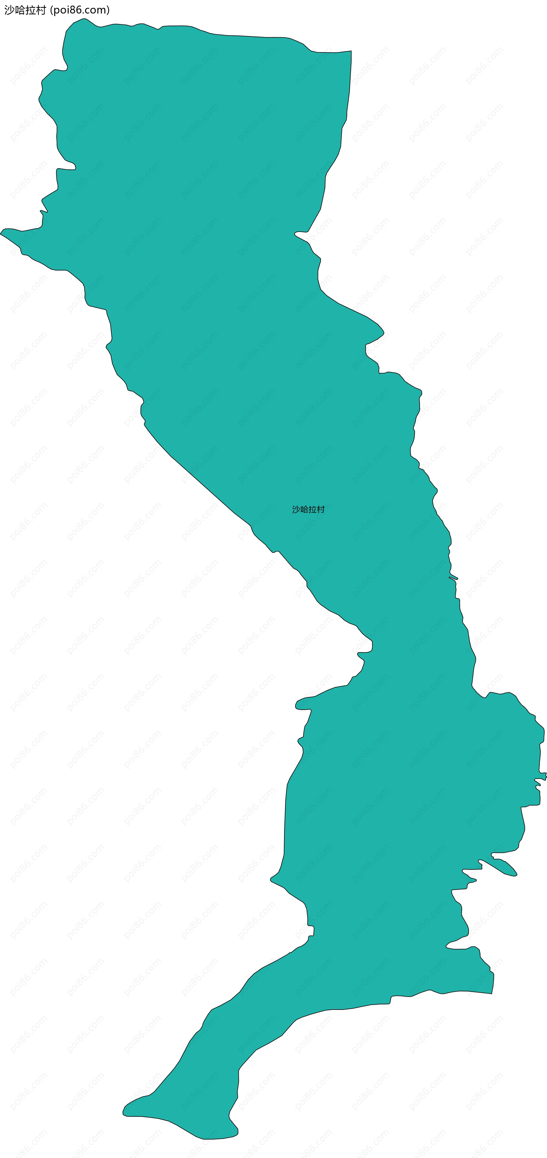 沙哈拉村边界地图