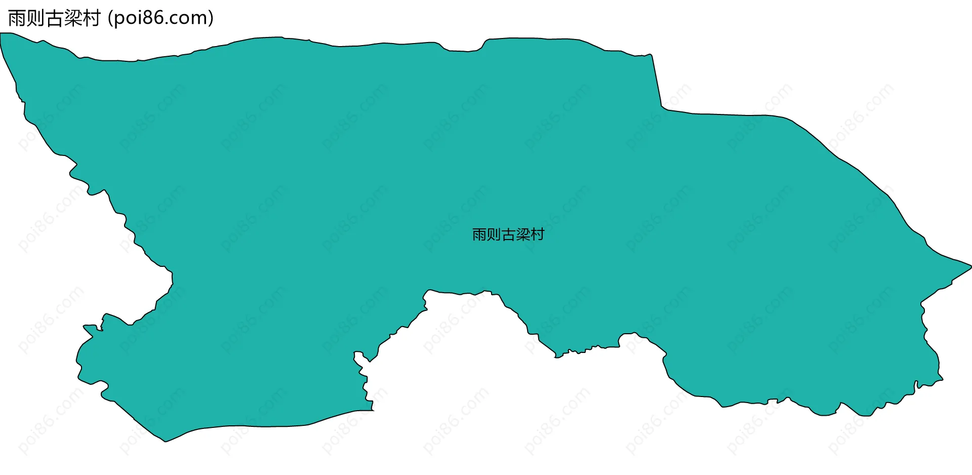 雨则古梁村边界地图