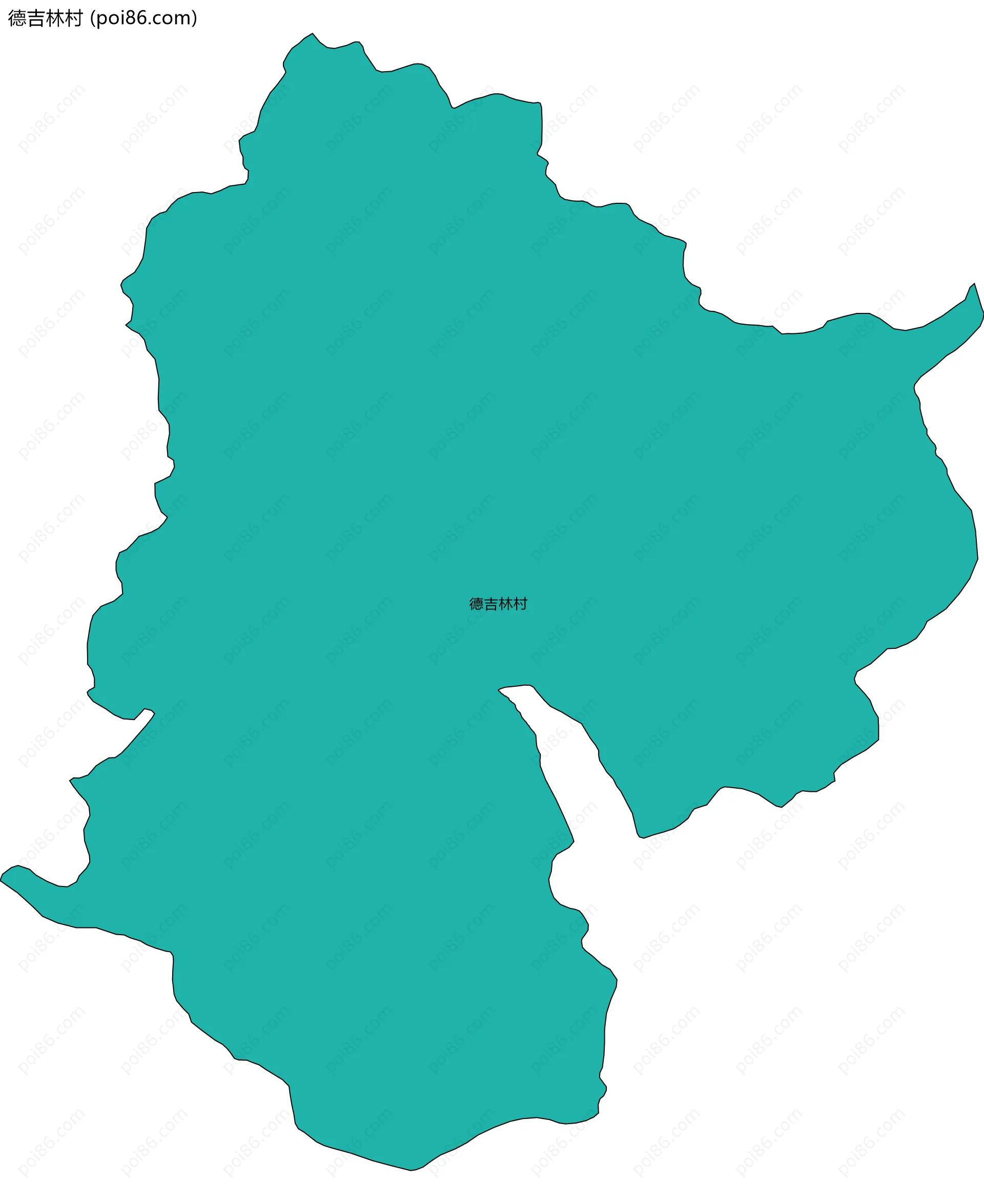 德吉林村边界地图