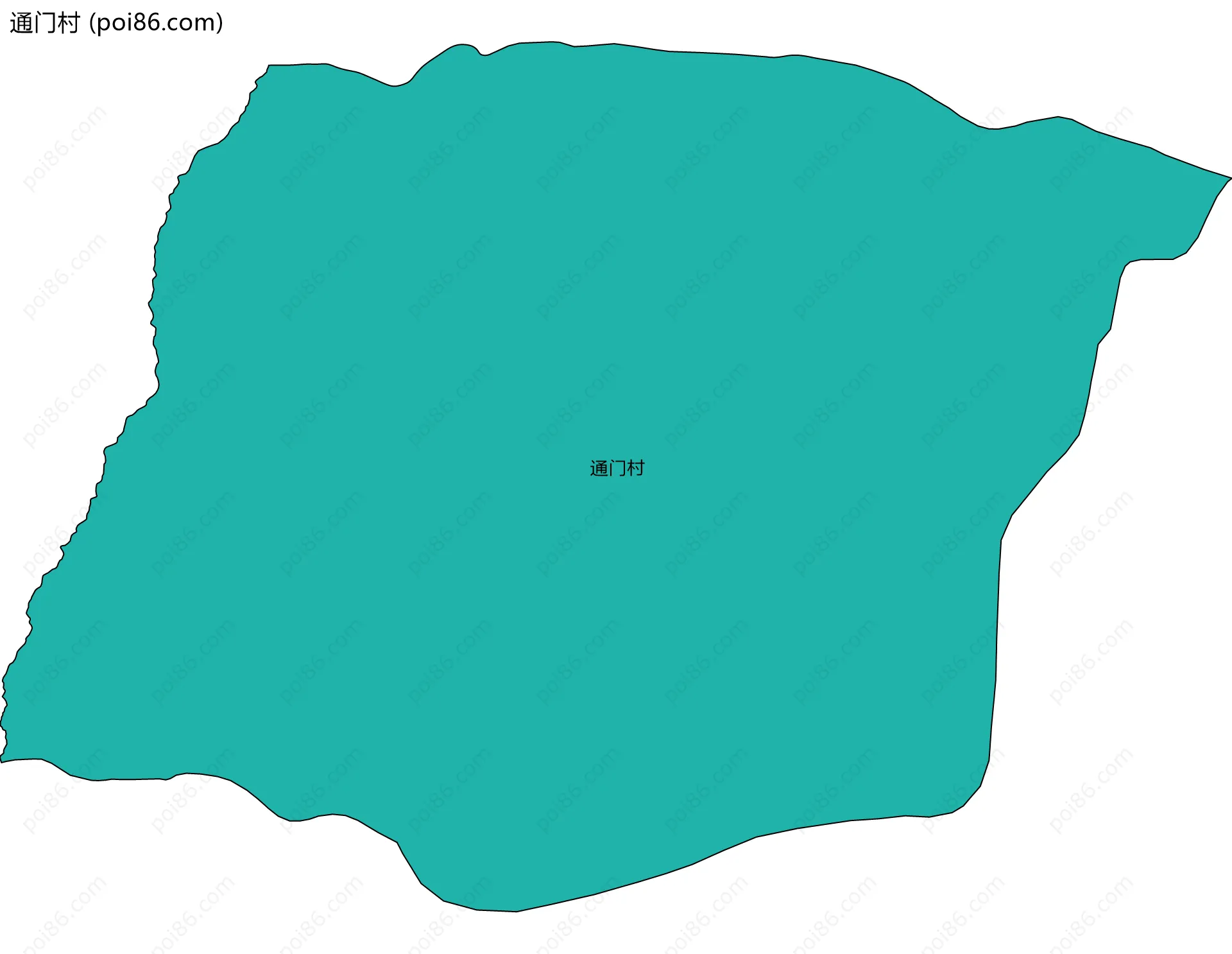 通门村边界地图