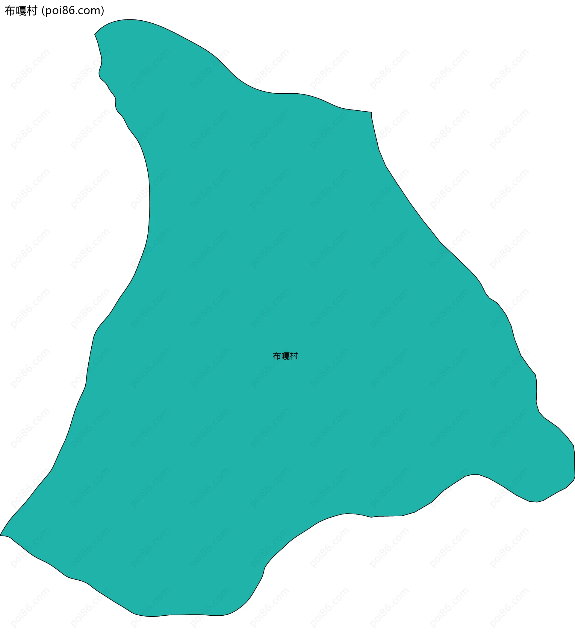 布嘎村边界地图