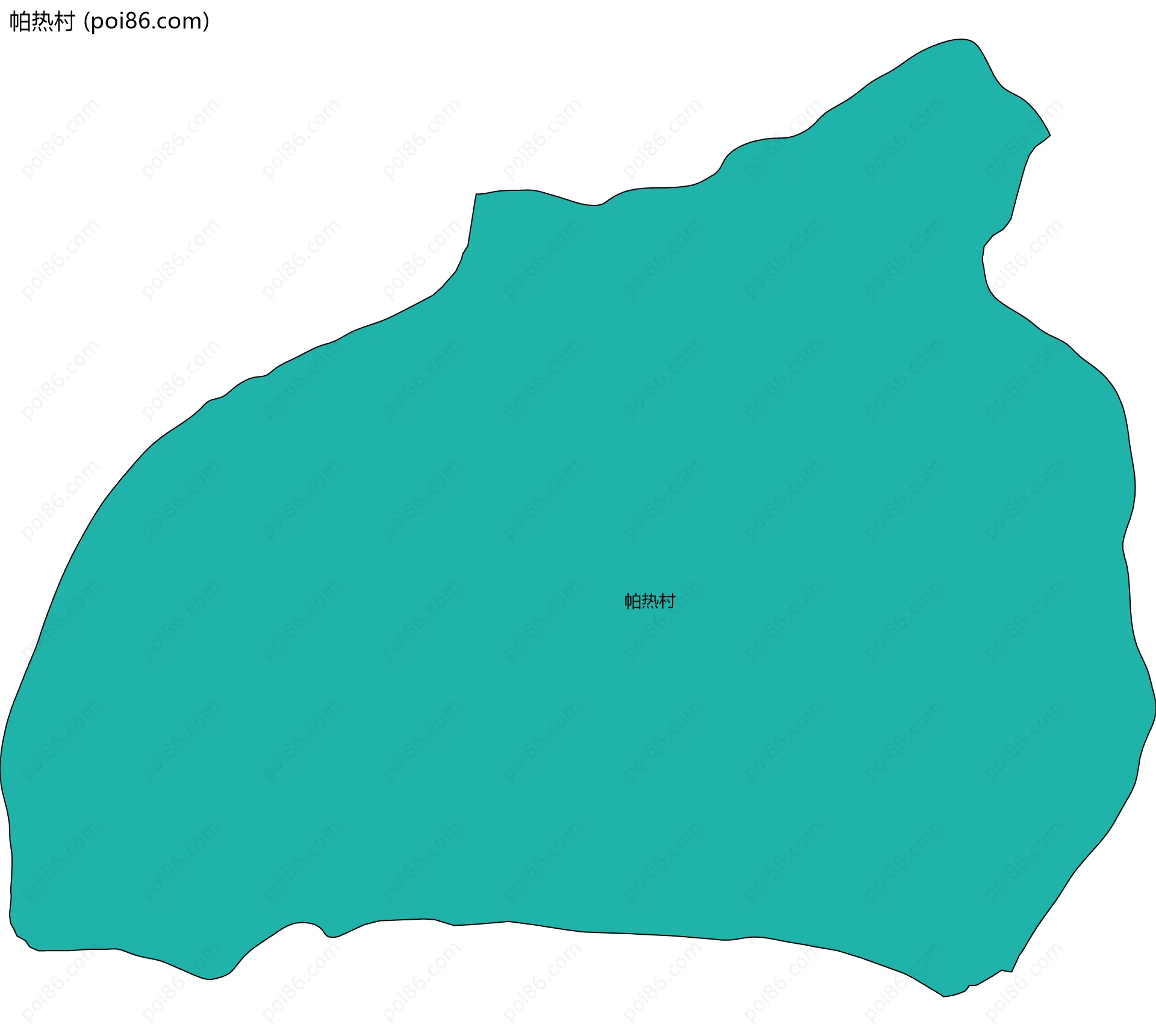 帕热村边界地图