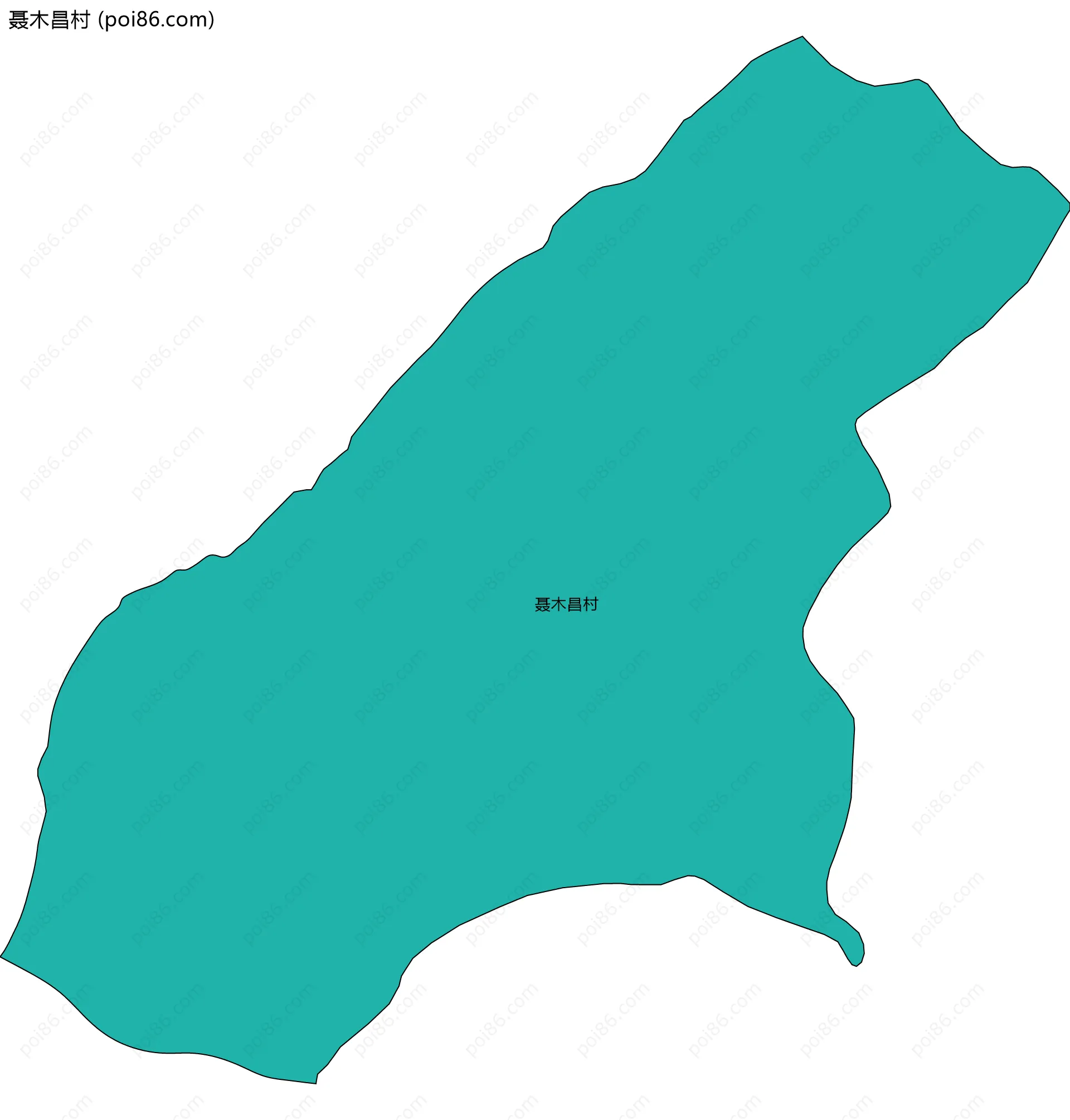 聂木昌村边界地图